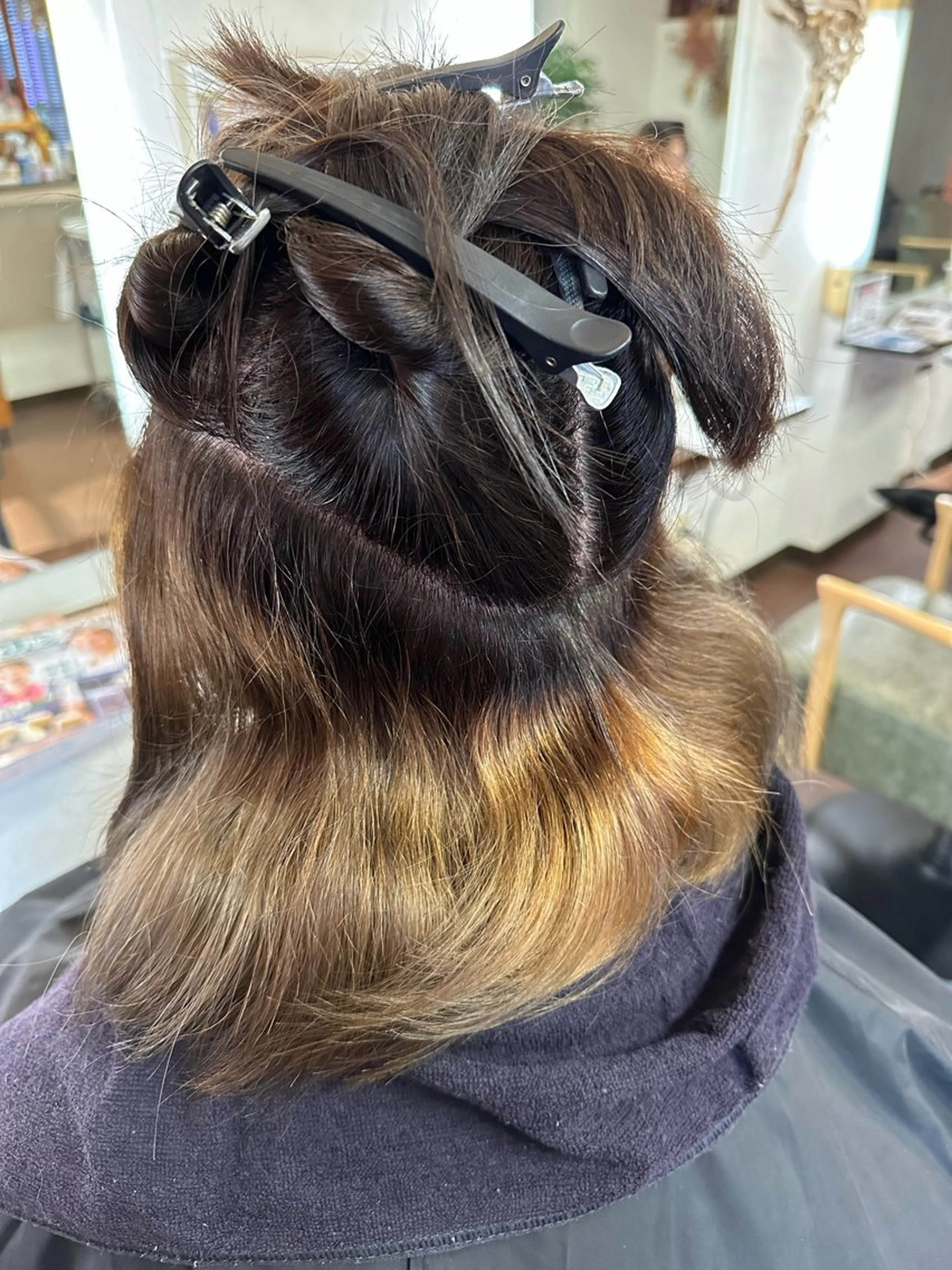 ミディアム カラー ヘアカラー Glanzhair 🫧‪菊池柊真🫧のヘアスタイル