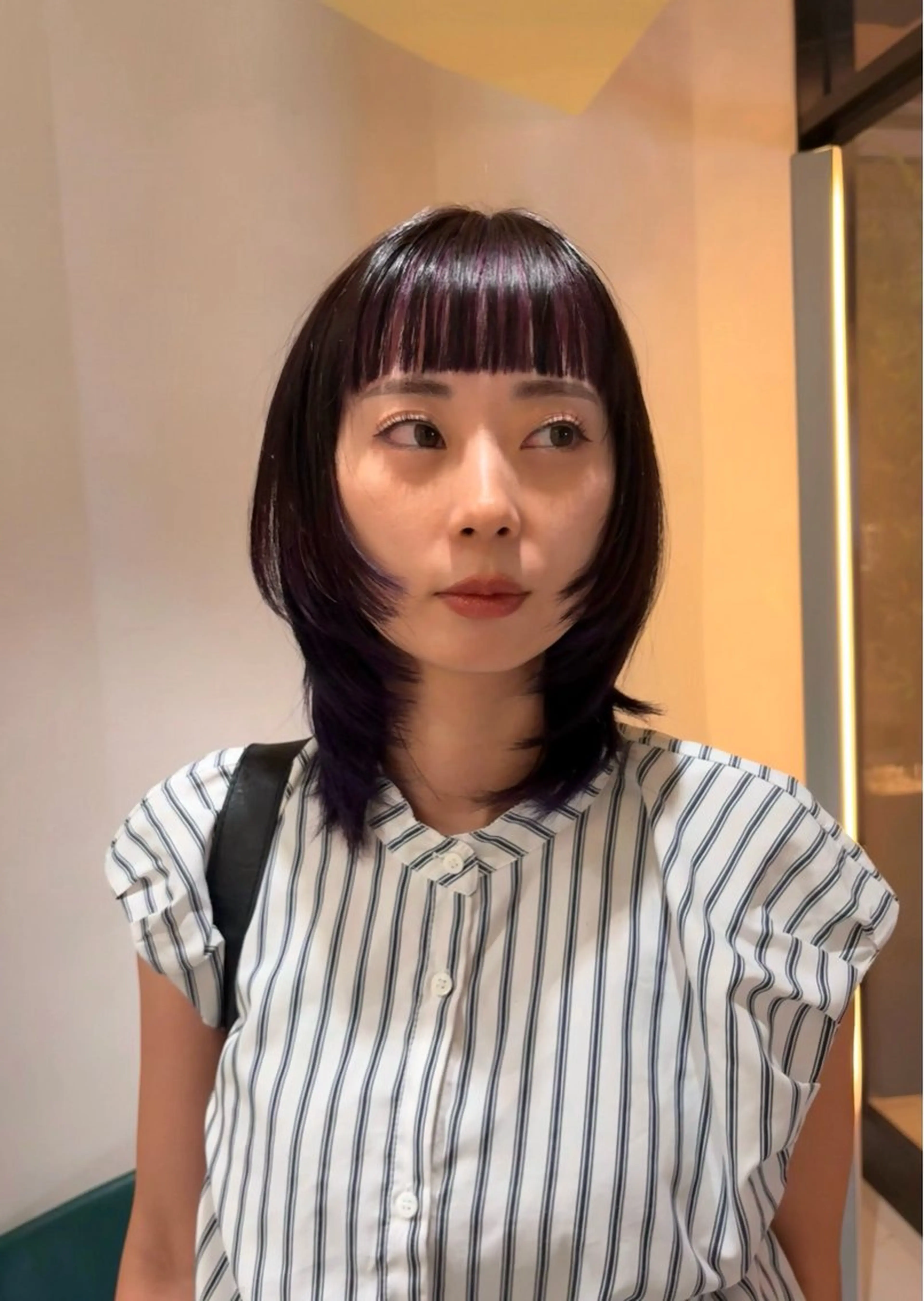 セミロング カット ヘアカラー LAND.所属・한국어English OK🧁unaのヘアスタイル