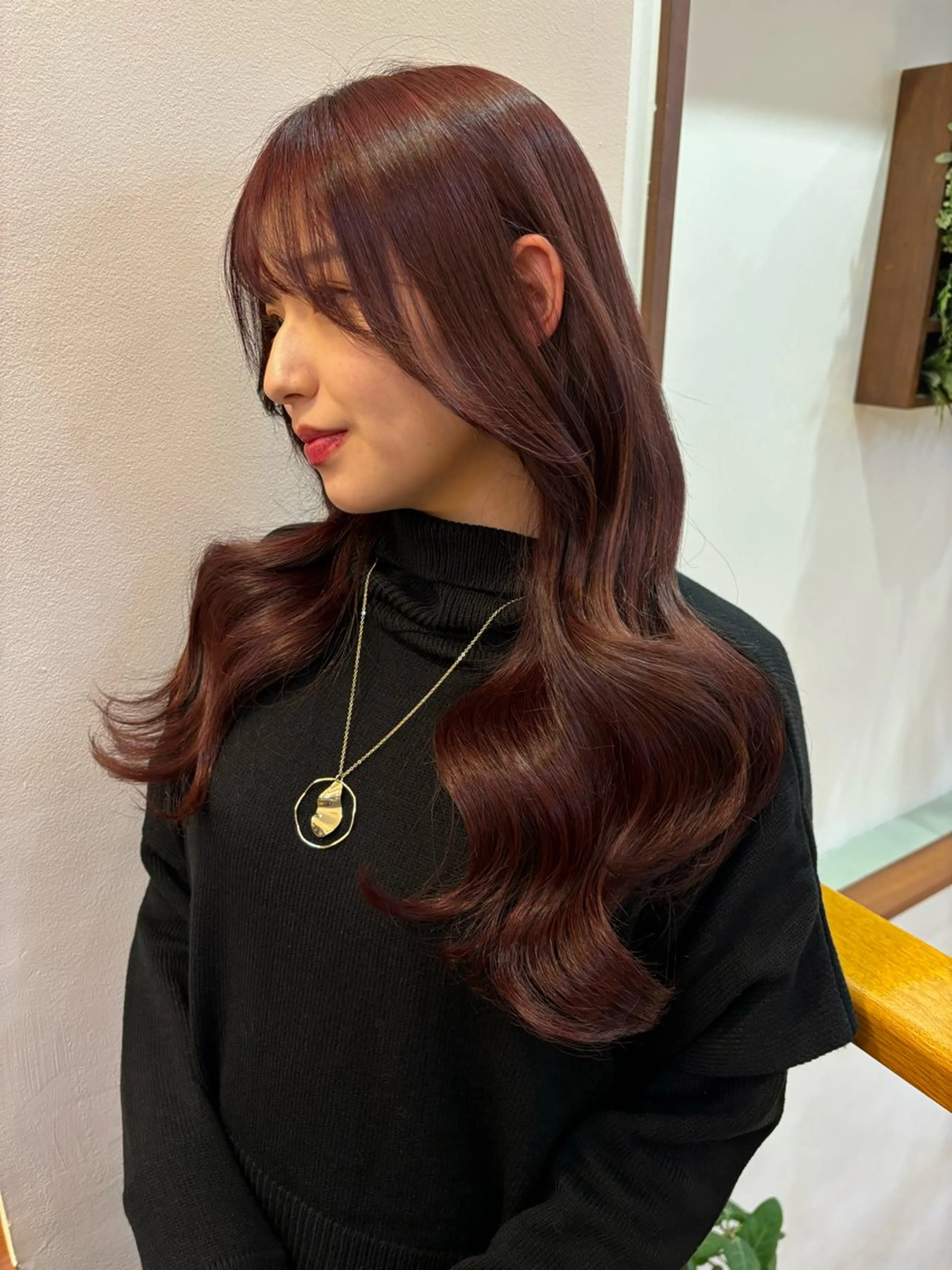 ロング カラー 韓国風ヘア カット ヘアカラー トリートメント レイヤーカット /透明感/千葉怜寿のヘアスタイル