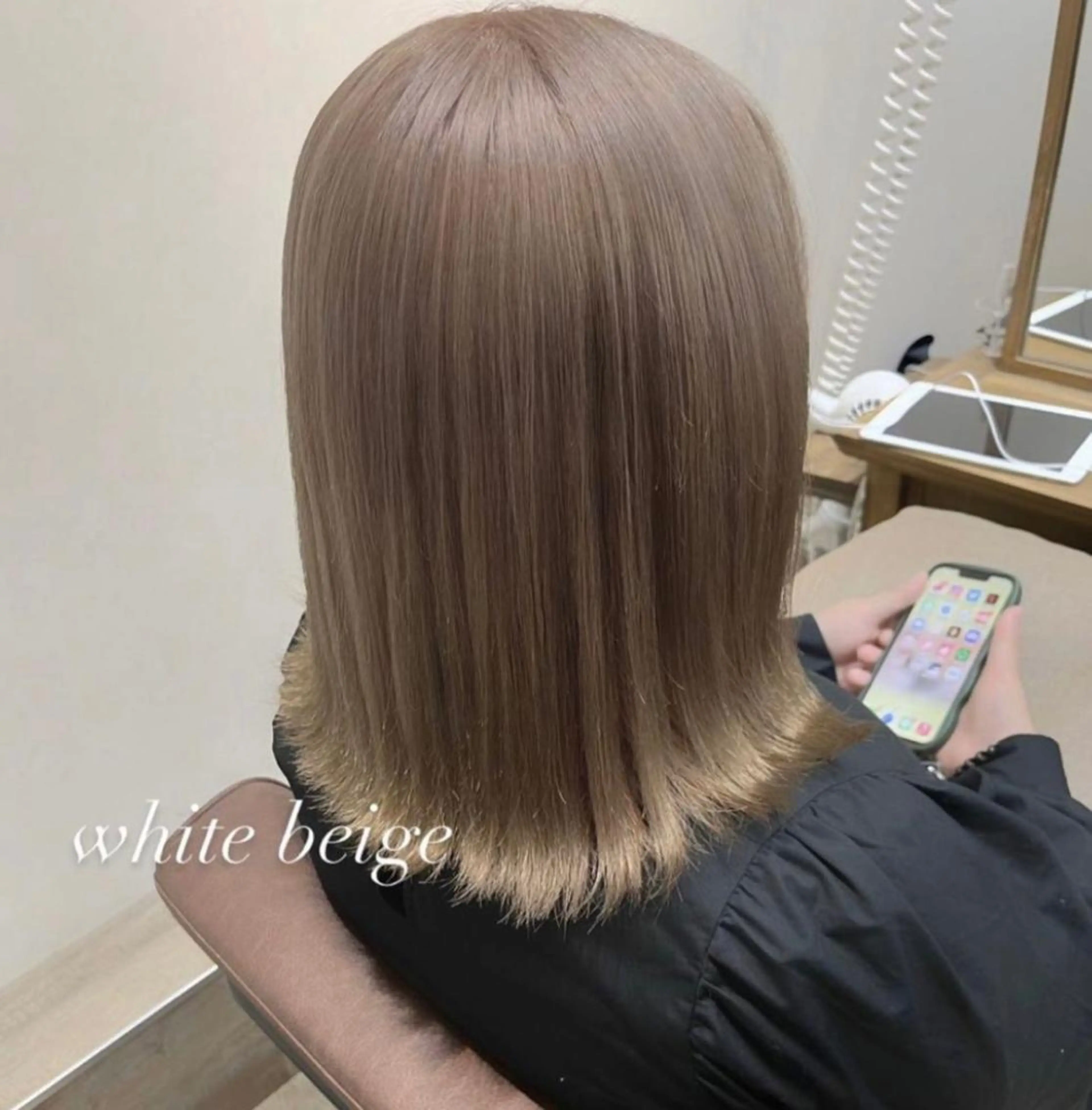 ミディアム ミディアムパーマ 縮毛矯正 N°+aero 🤍ユメのヘアスタイル