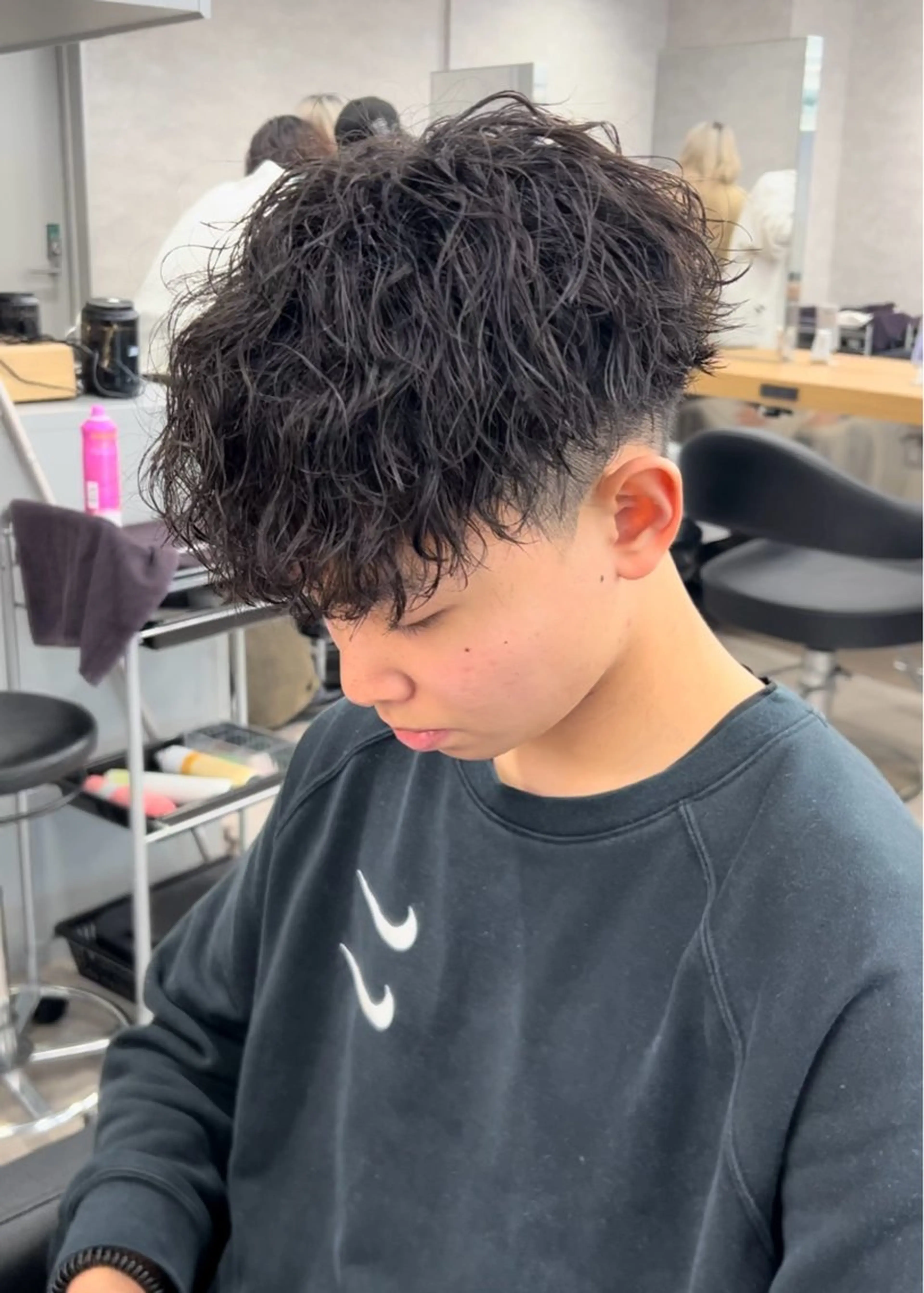 パーマ メンズ カット パーマ パーマ特化 まなるのヘアスタイル