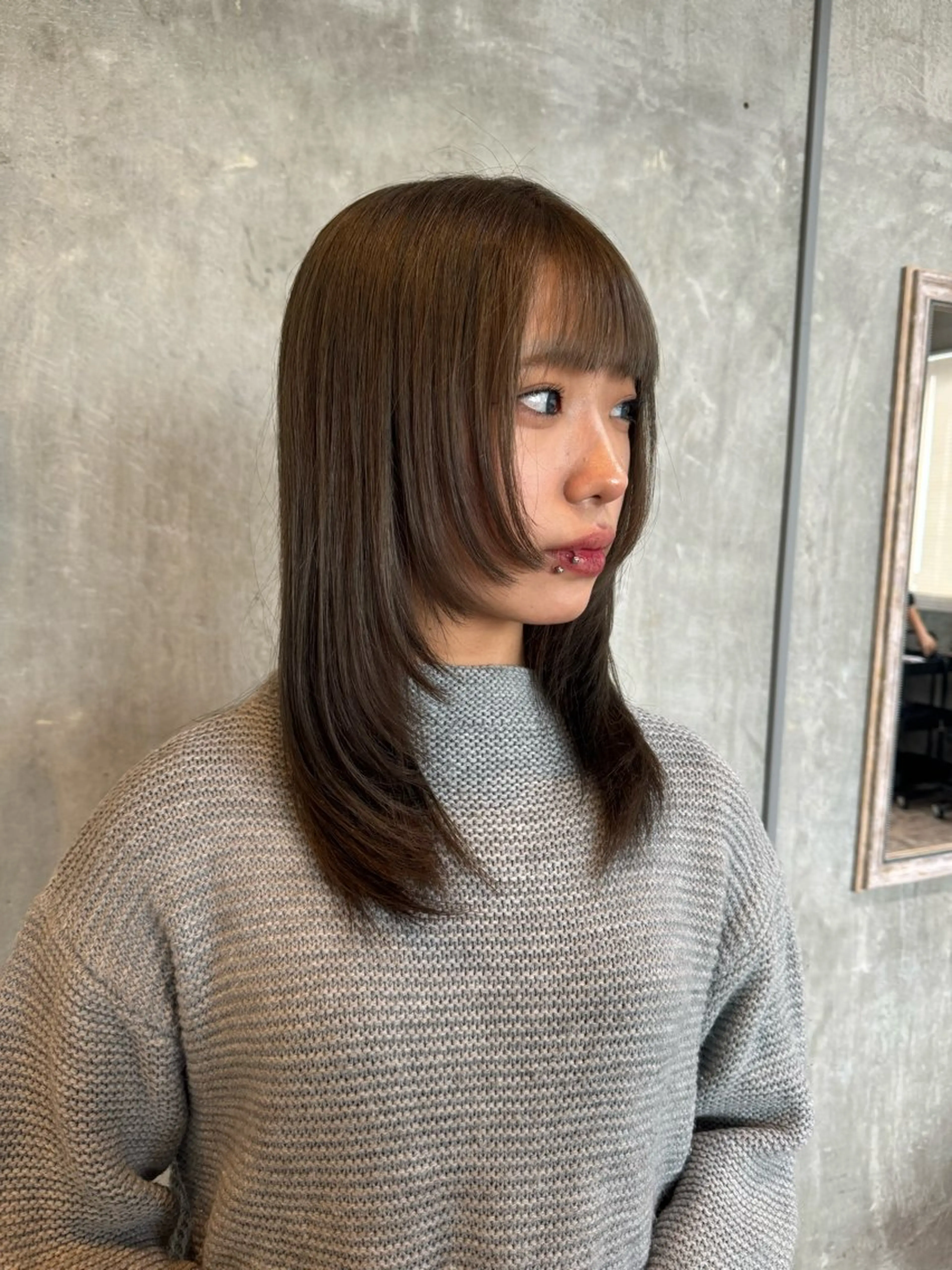 セミロング カット ヘアカラー トリートメント botan🦖*･ amiのヘアスタイル