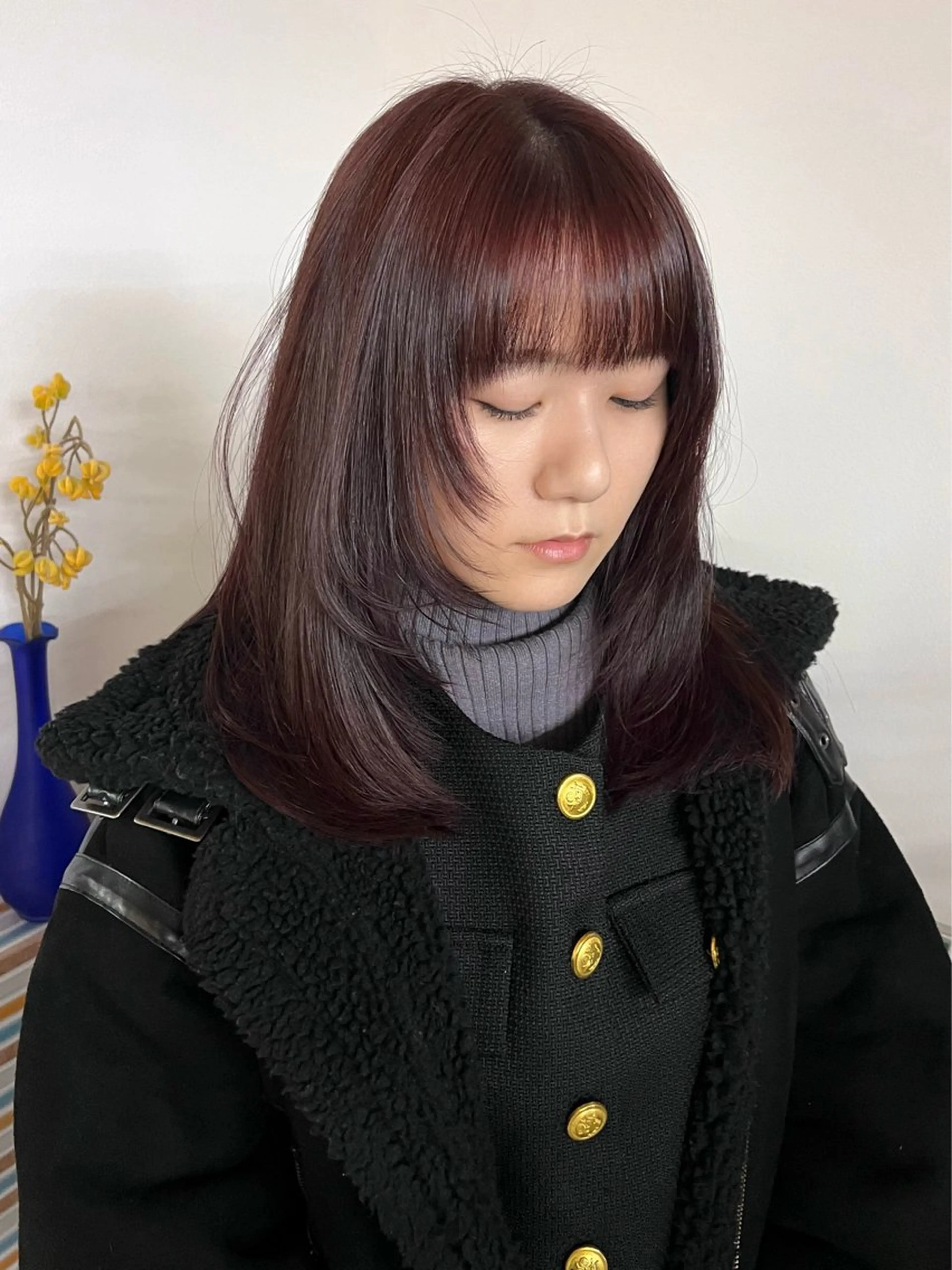 ミディアム カラー ヘアアレンジ カット パーマ mamiのヘアスタイル