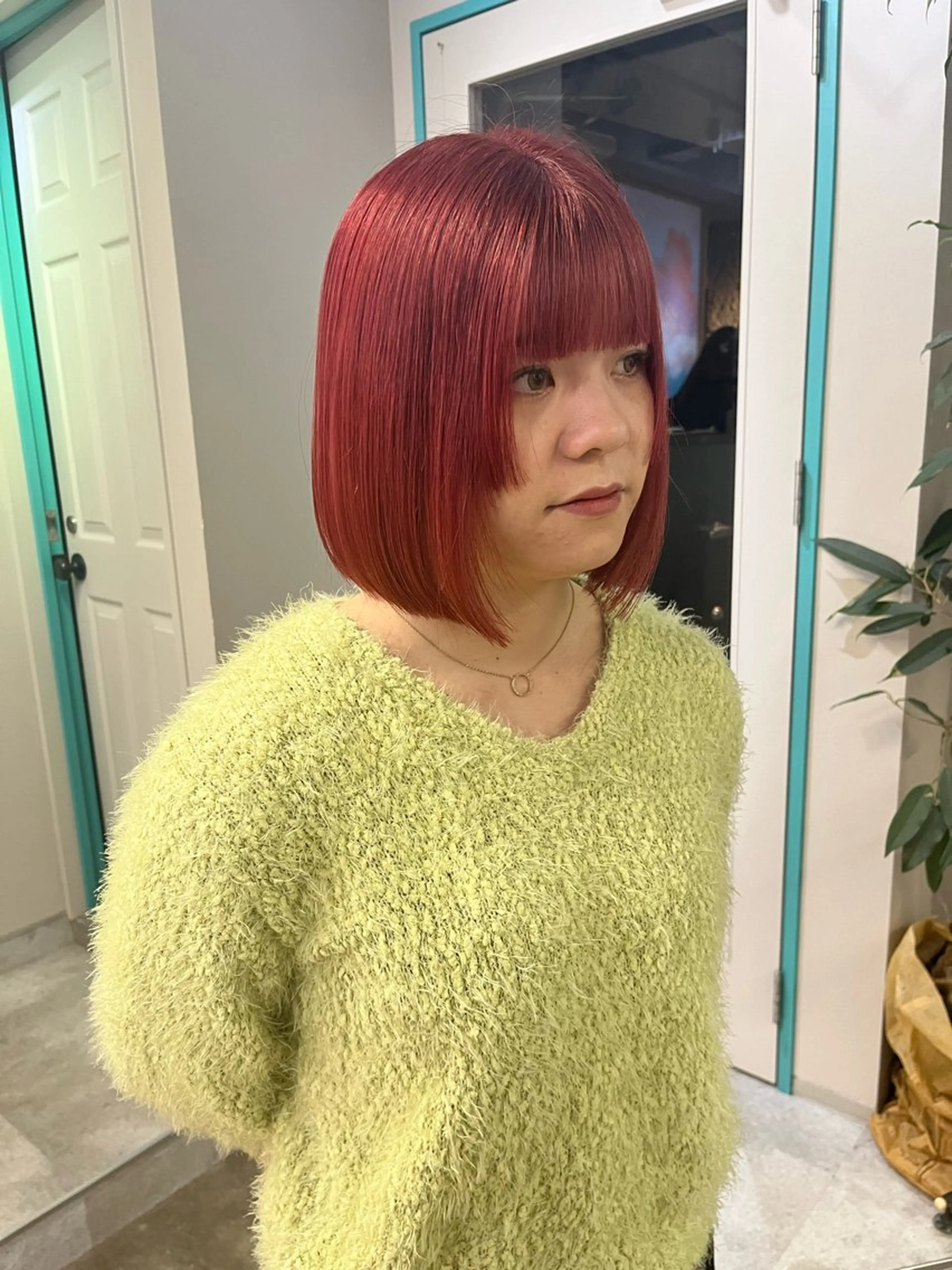 ショート カラー ロングレイヤー ¥0🎀MEIのヘアスタイル