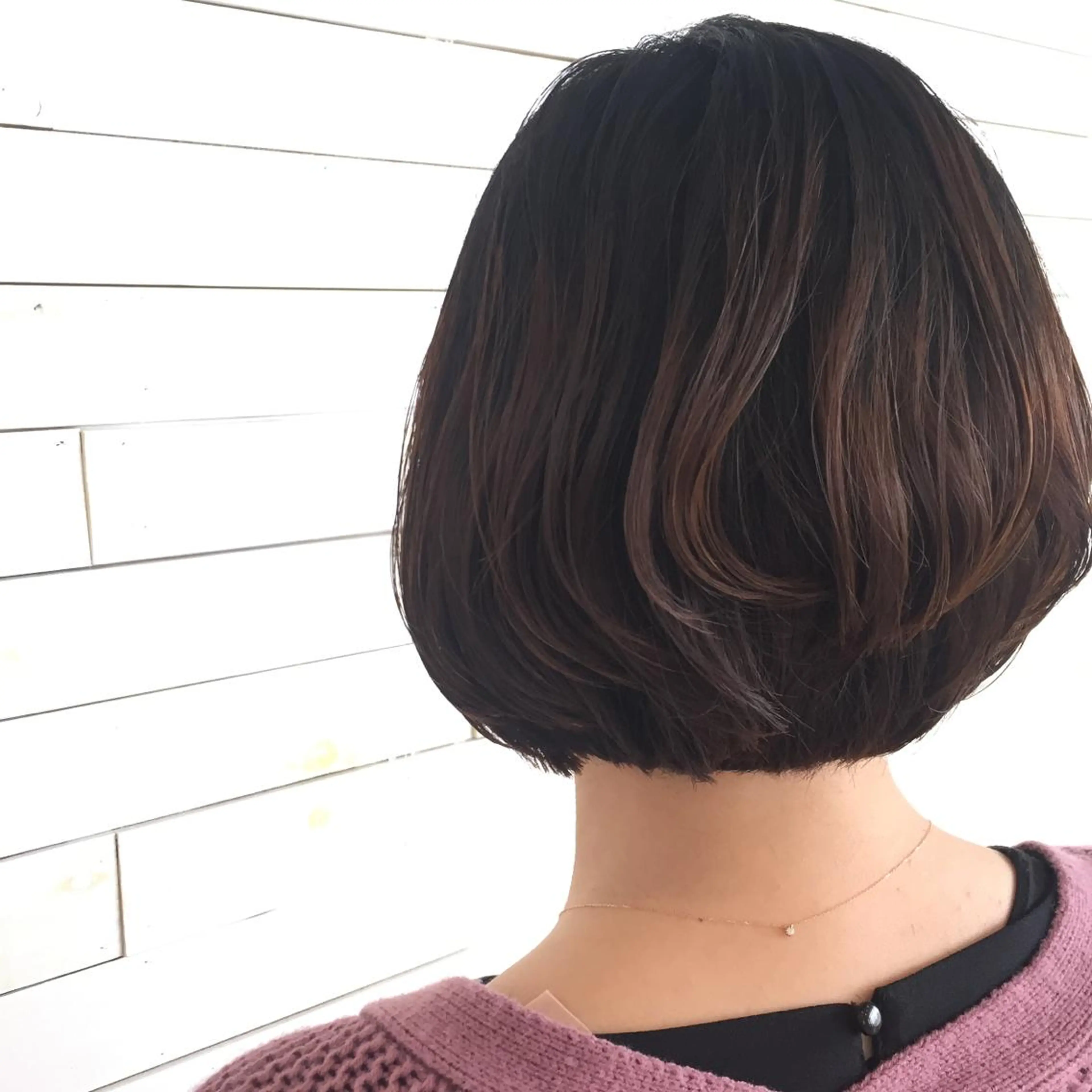 ショート 黒田瀬奈/ボブ まろやかベージュのヘアスタイル