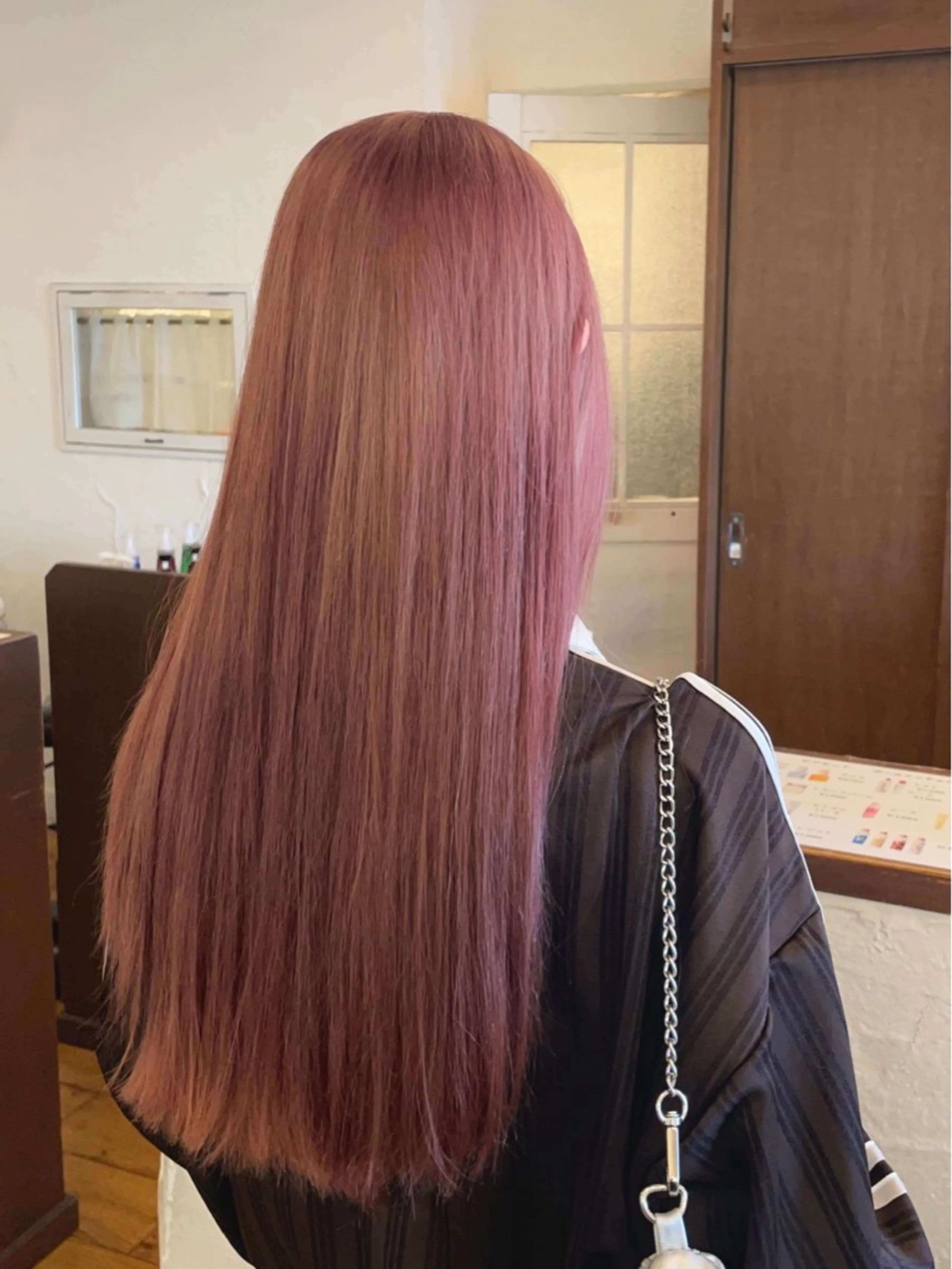 ロング カラー ダブルカラー ピンクカラー ヘアカラー hair musee所属・musée 柱店のヘアスタイル