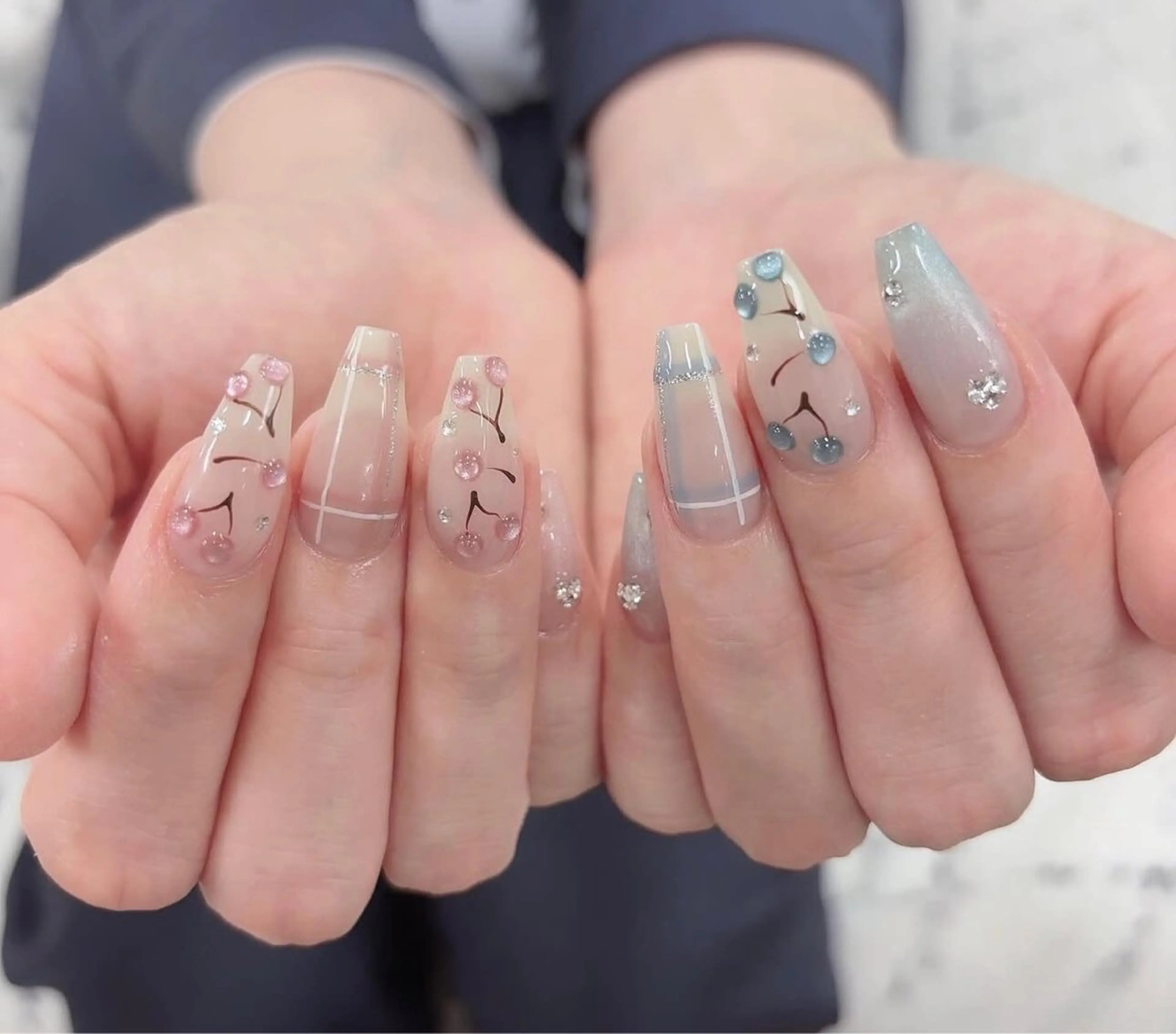 ネイル アートネイル フレンチネイル ジェルネイル ニュアンスネイル オフィスネイル ハンドネイル Jenn Nail Shinokuboのネイルデザイン
