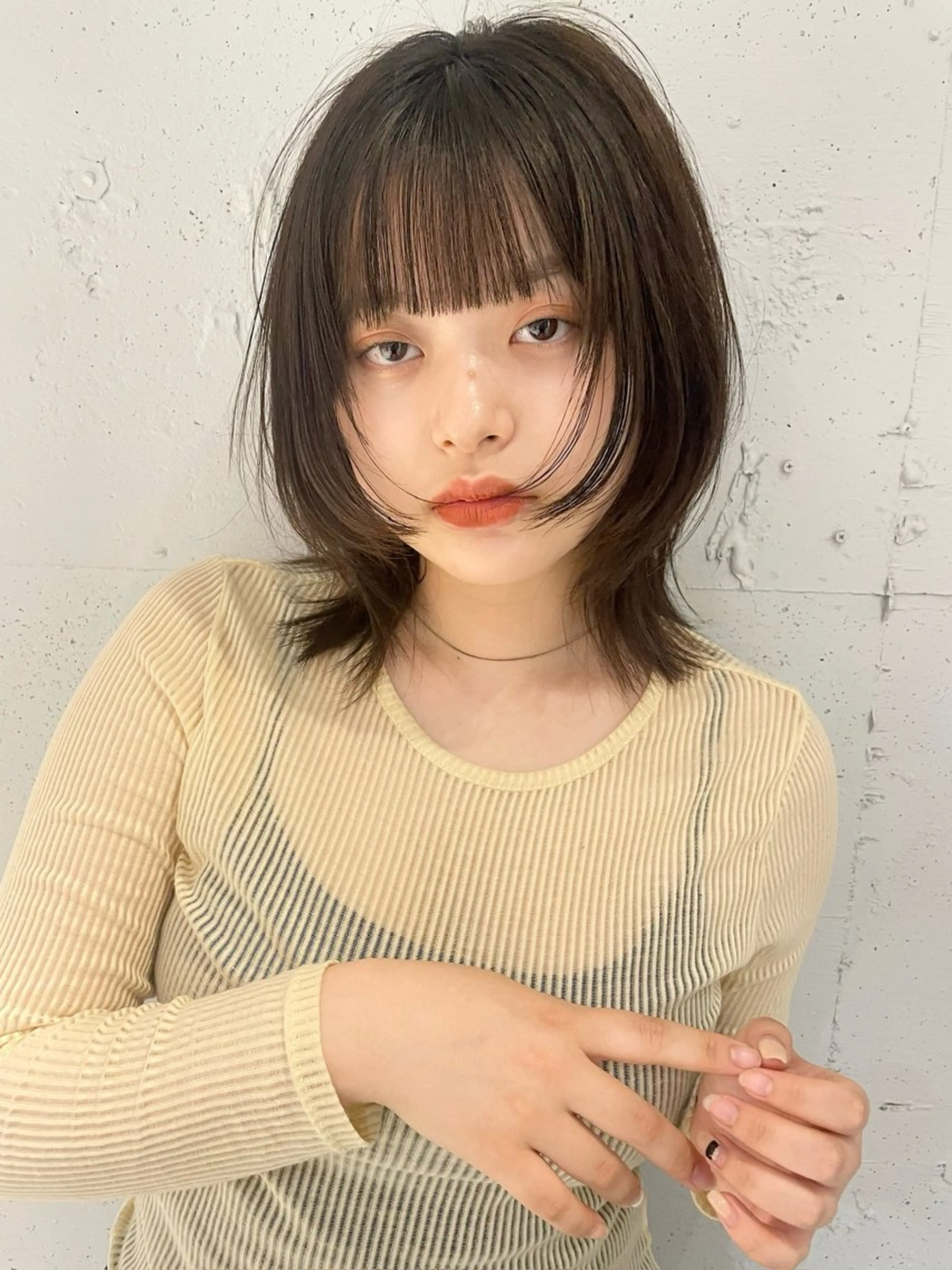 ミディアム カラー ヘアアレンジ ウルフカット 透明感color 🥣suzunaのヘアスタイル