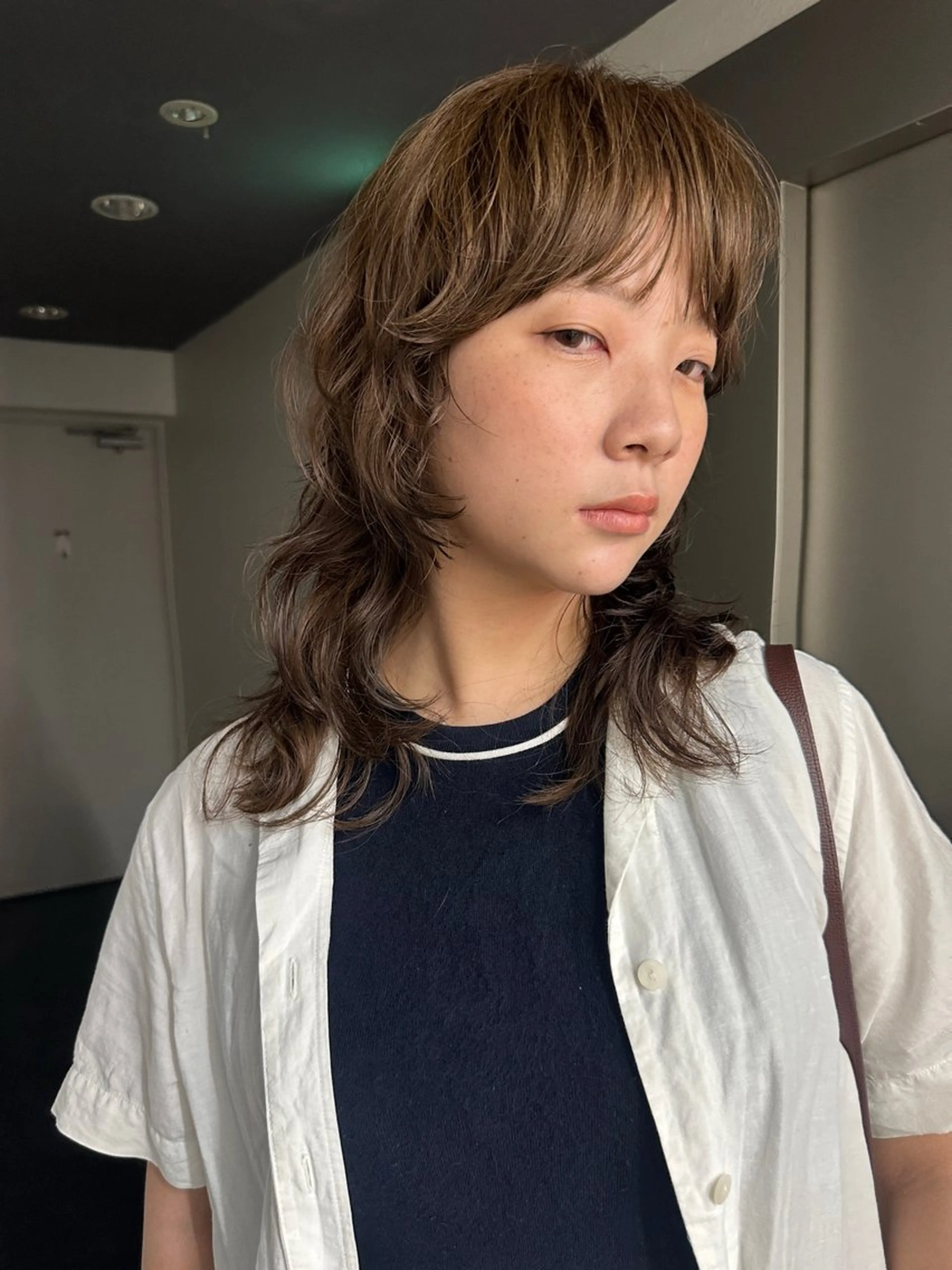 ロング カラー パーマ カット ヘアカラー パーマ ボブ/レイヤー/ケア パーマ/透明感カラーのヘアスタイル