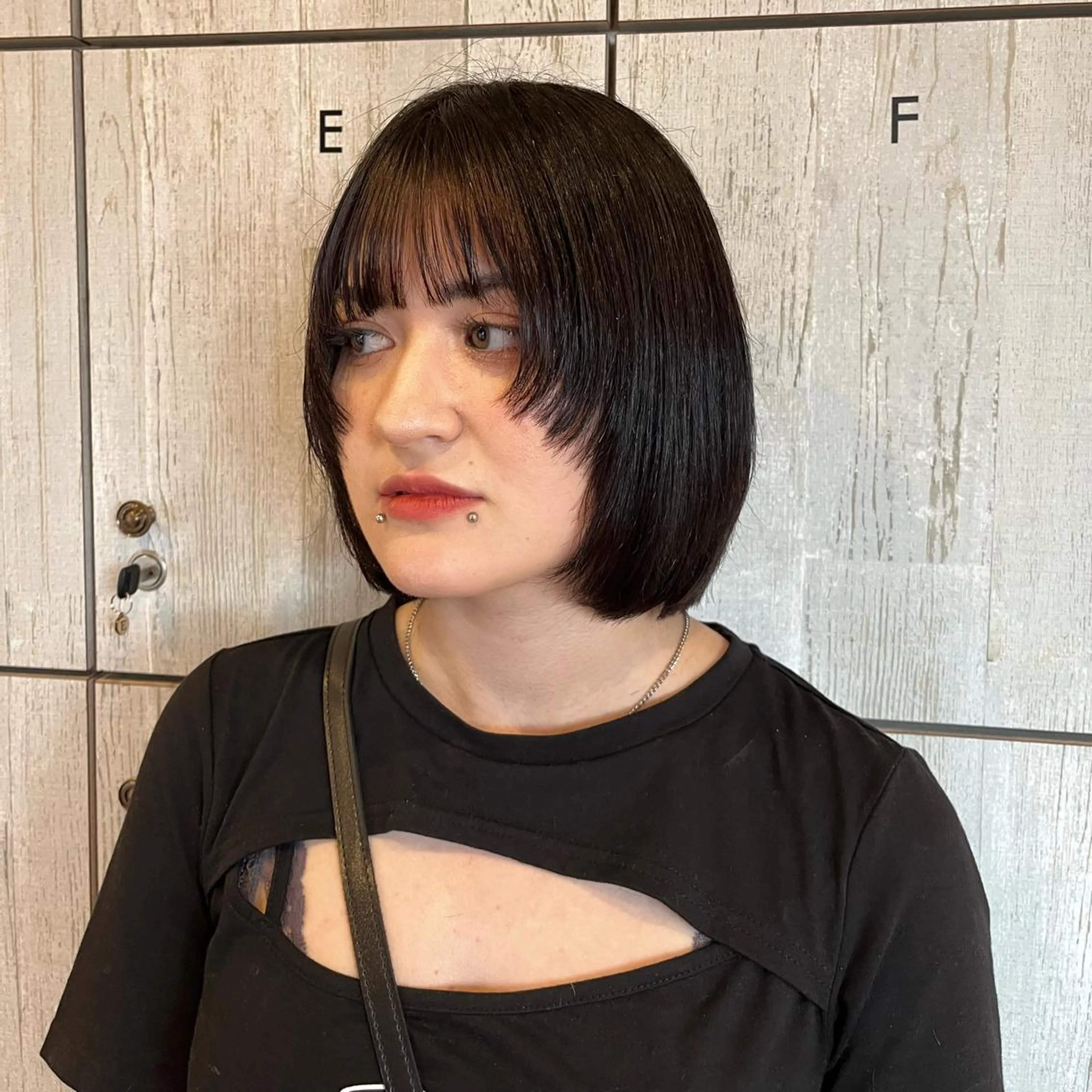 ショート ボブ ウルフカット フルールドソレイユ所属・♡ナナコ♡ レイヤー/艶髪のヘアスタイル