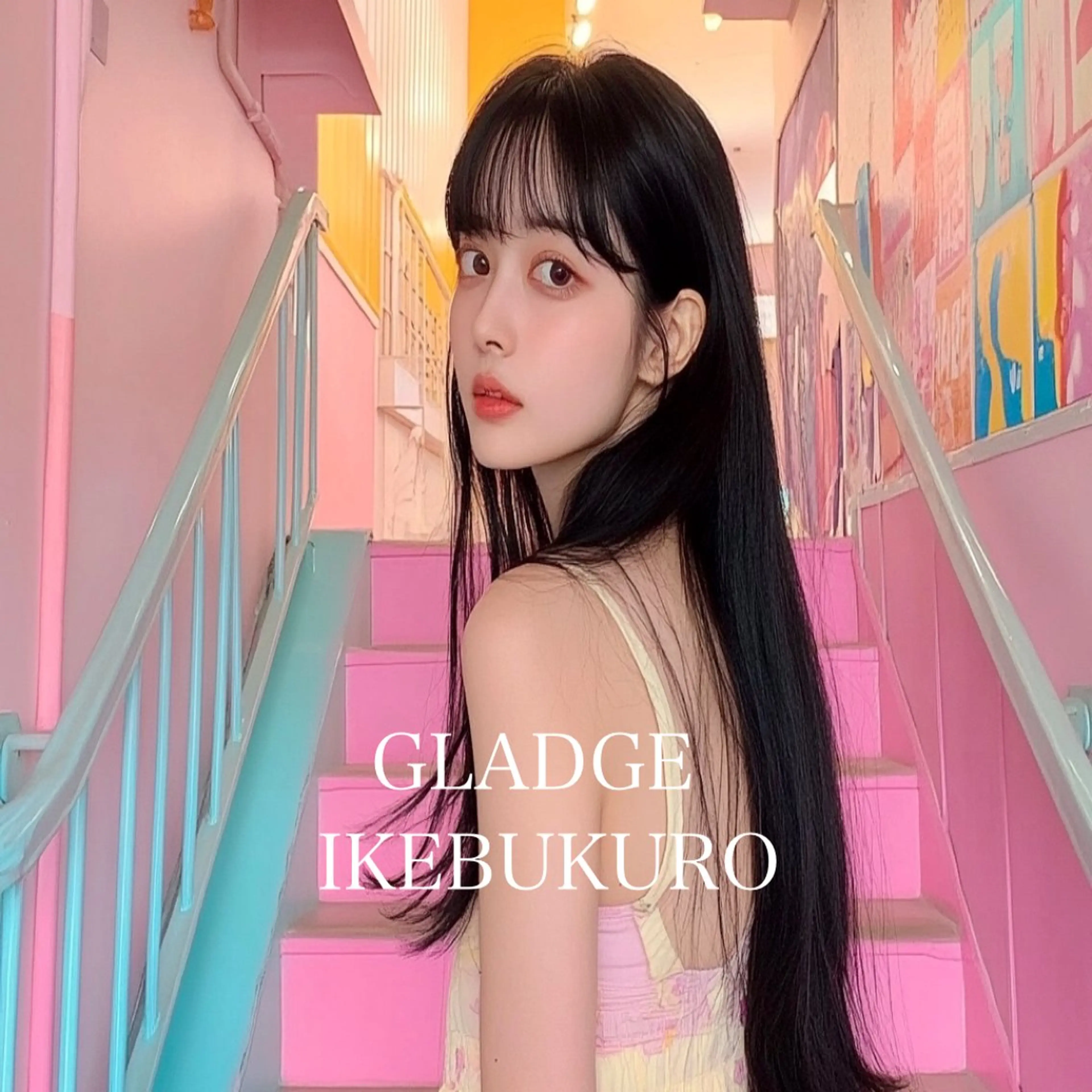 ロング カット 縮毛矯正 トリートメント 池袋/ダブルカラー GLADGE🩵のヘアスタイル