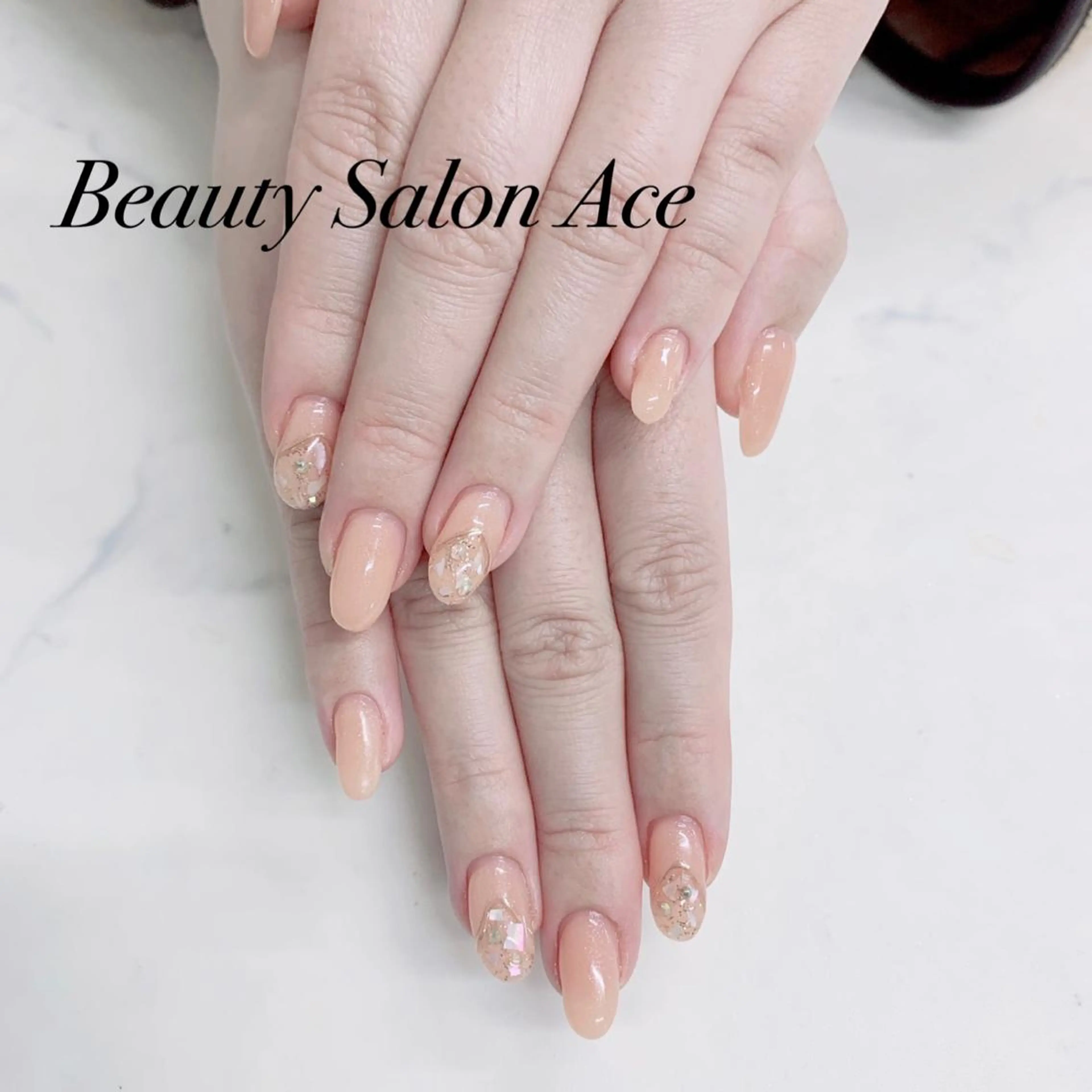 ネイル メンズネイル 春ネイル ハンドネイル ハンドケア Beauty Salon Ace（ネイルサロン　エース）所属・池袋フィルイン Ace♡長さだしのネイルデザイン