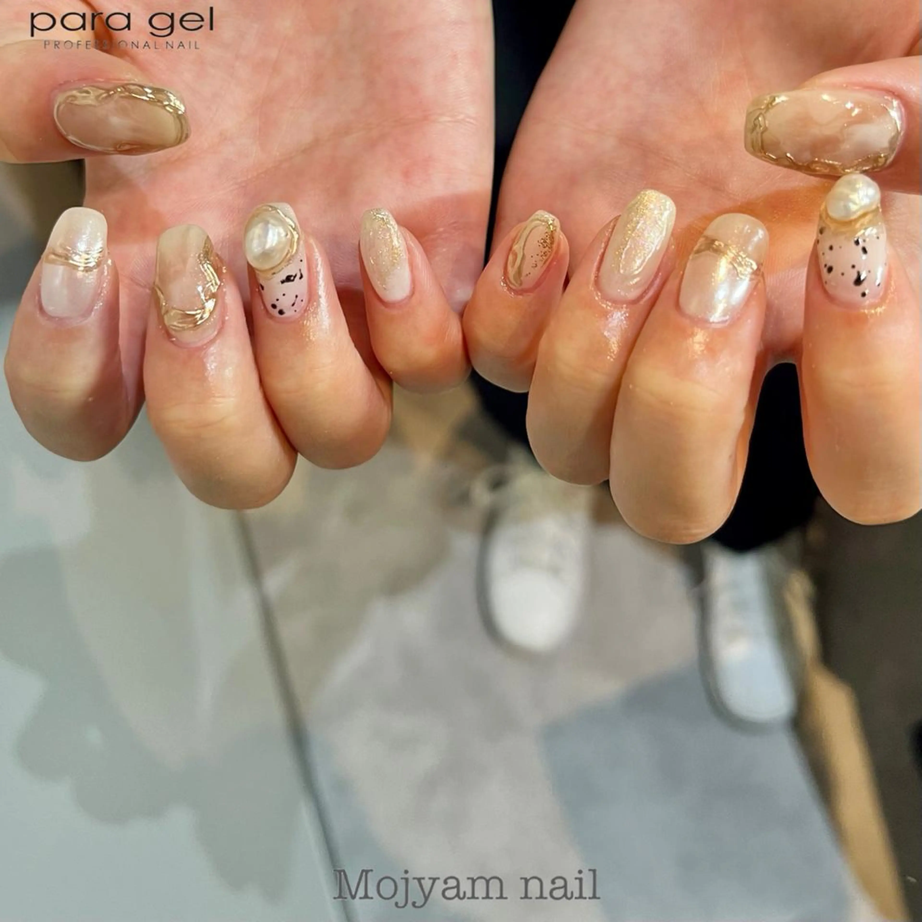 ネイル ニュアンスネイル ハンドネイル Mojyam nail所属・松本 実咲のネイルデザイン