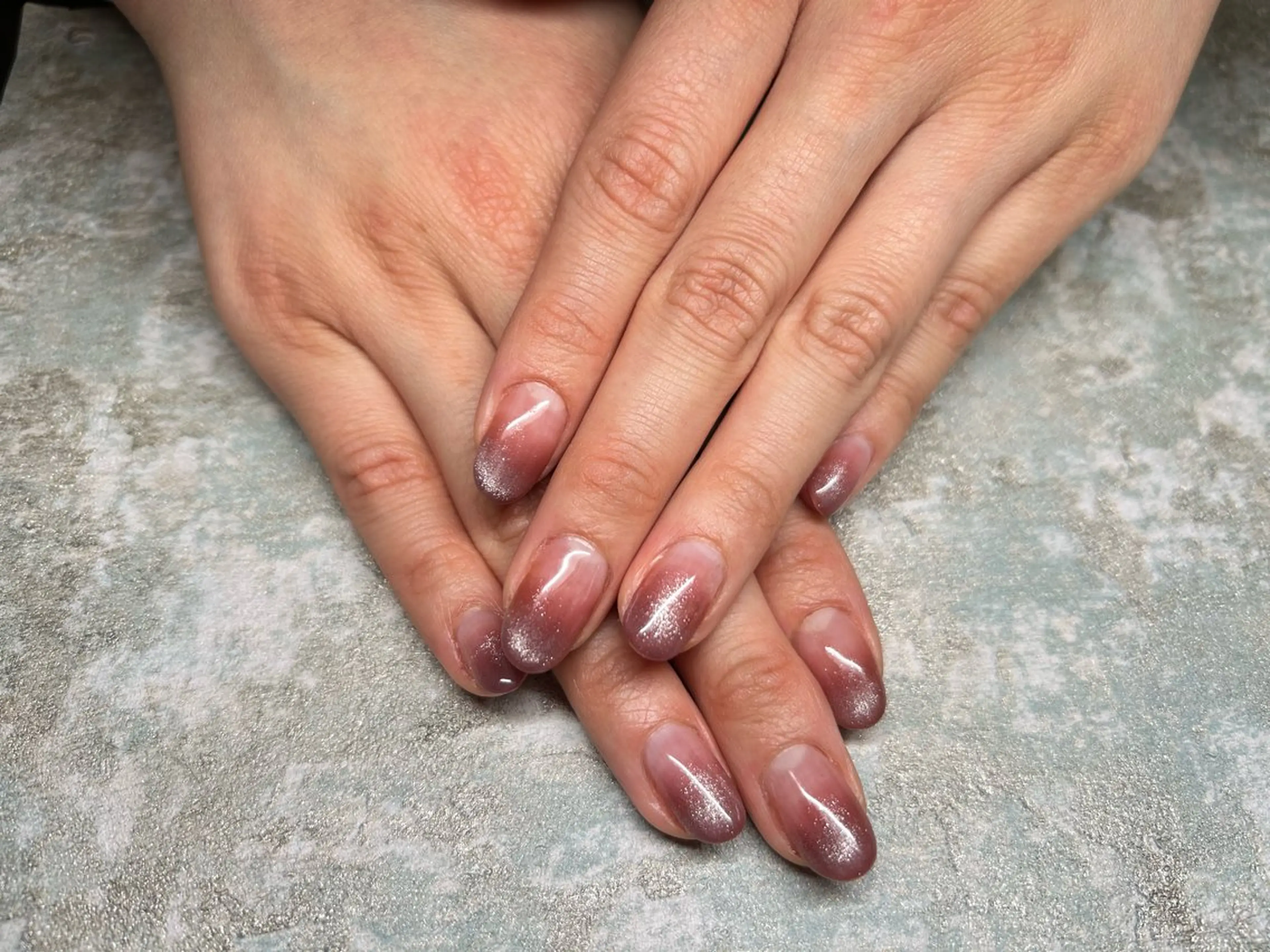 ネイル フレンチネイル マグネットネイル マグネットフレンチ Lisa’s Salonのネイルデザイン