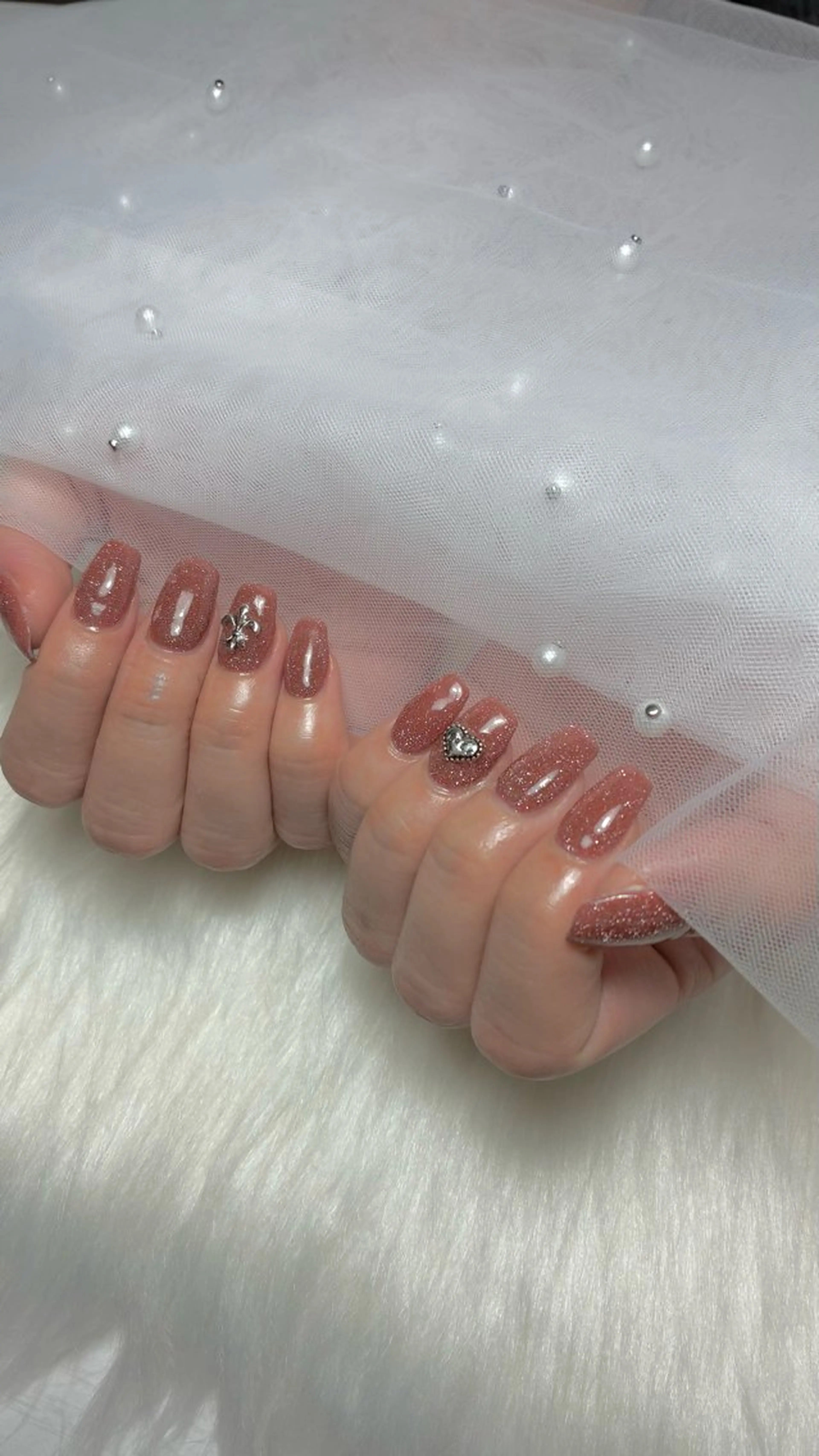🍒練習モデル シンプルデザイン【ラメ・フラッシュ・先端ミラー】オフなしの写真