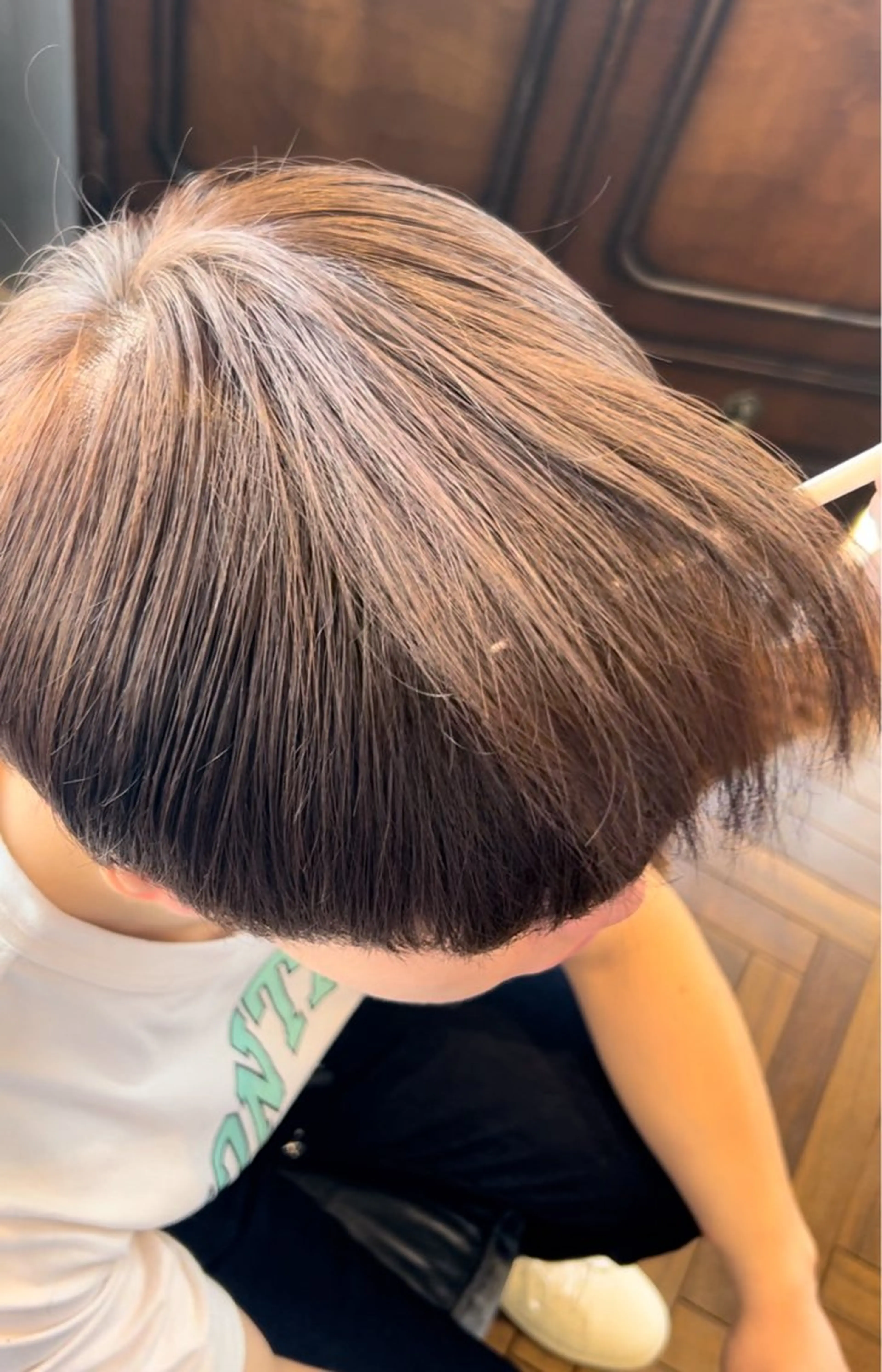 ショート カラー メンズ メンズブリーチ ベージュカラー ブリーチ ココアベージュ ブリーチなしカラー 《ヘアカラー特化》 すわ ゆいこのヘアスタイル