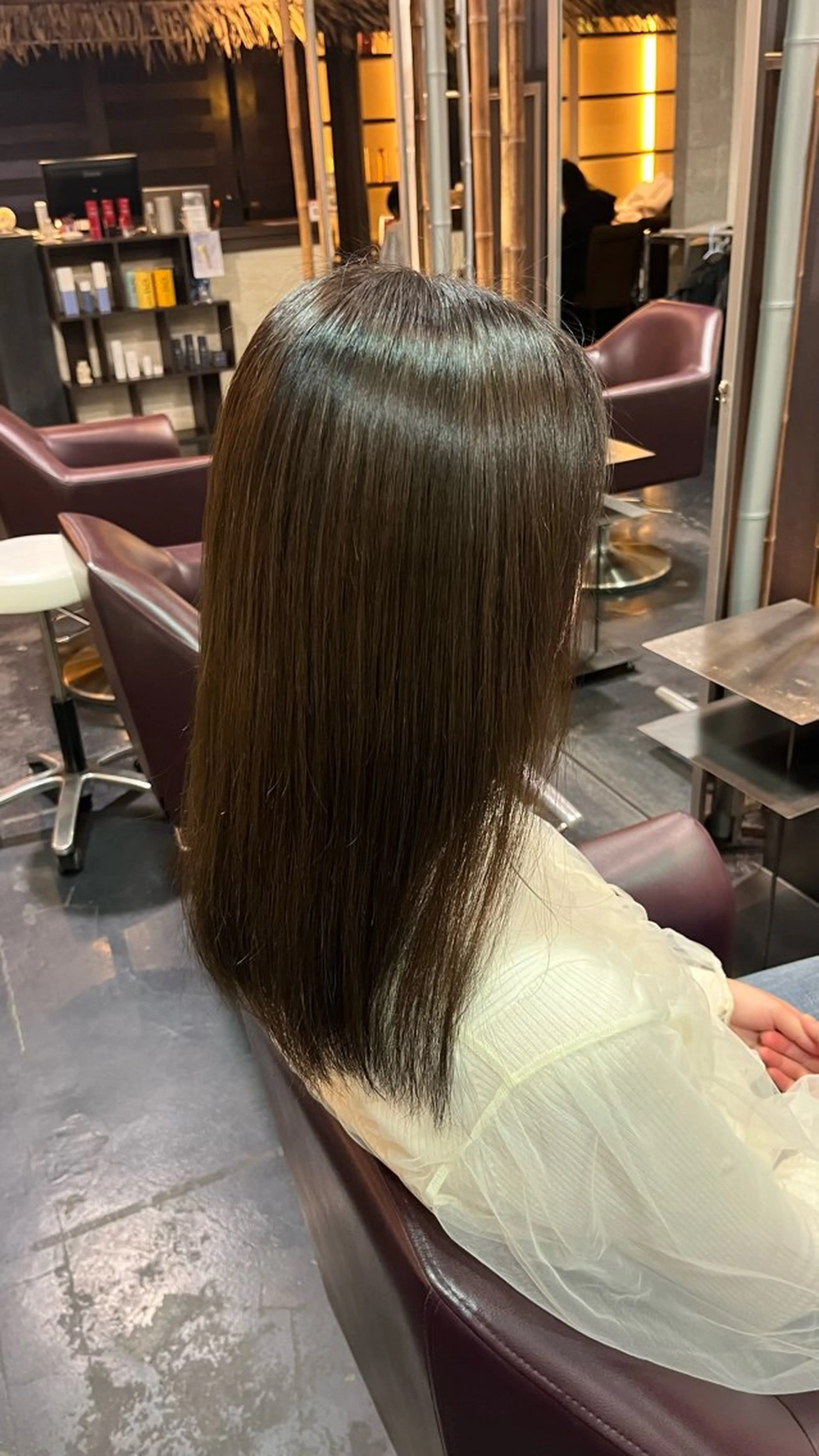 カラー オリーブカラー 西宮北口　　yua モデル募集中のヘアスタイル