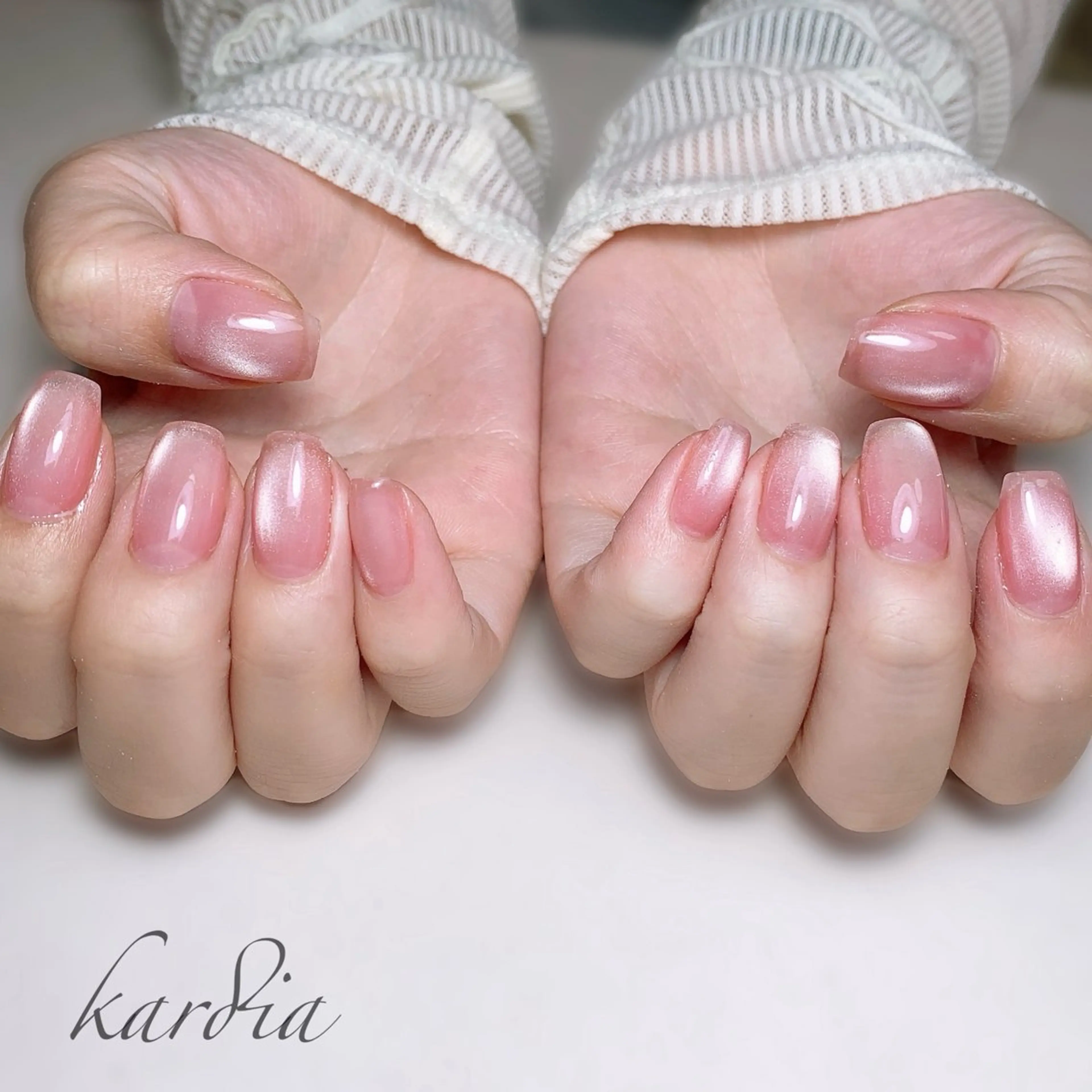 ネイル ハンドネイル καρδιά -ｶﾙﾃﾞｨｱ-のネイルデザイン