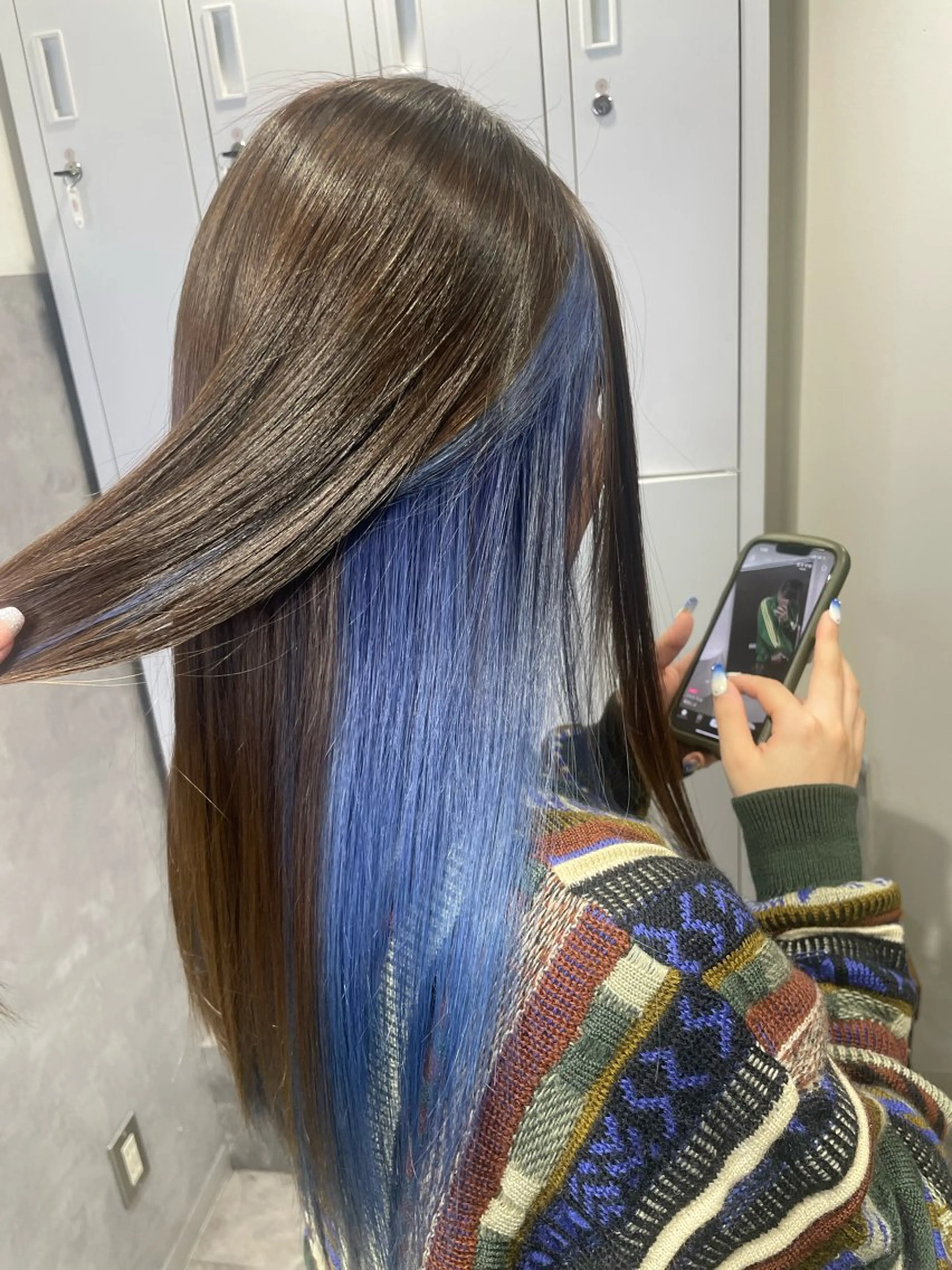 セミロング ヘアカラー mimiiy fukaのヘアスタイル
