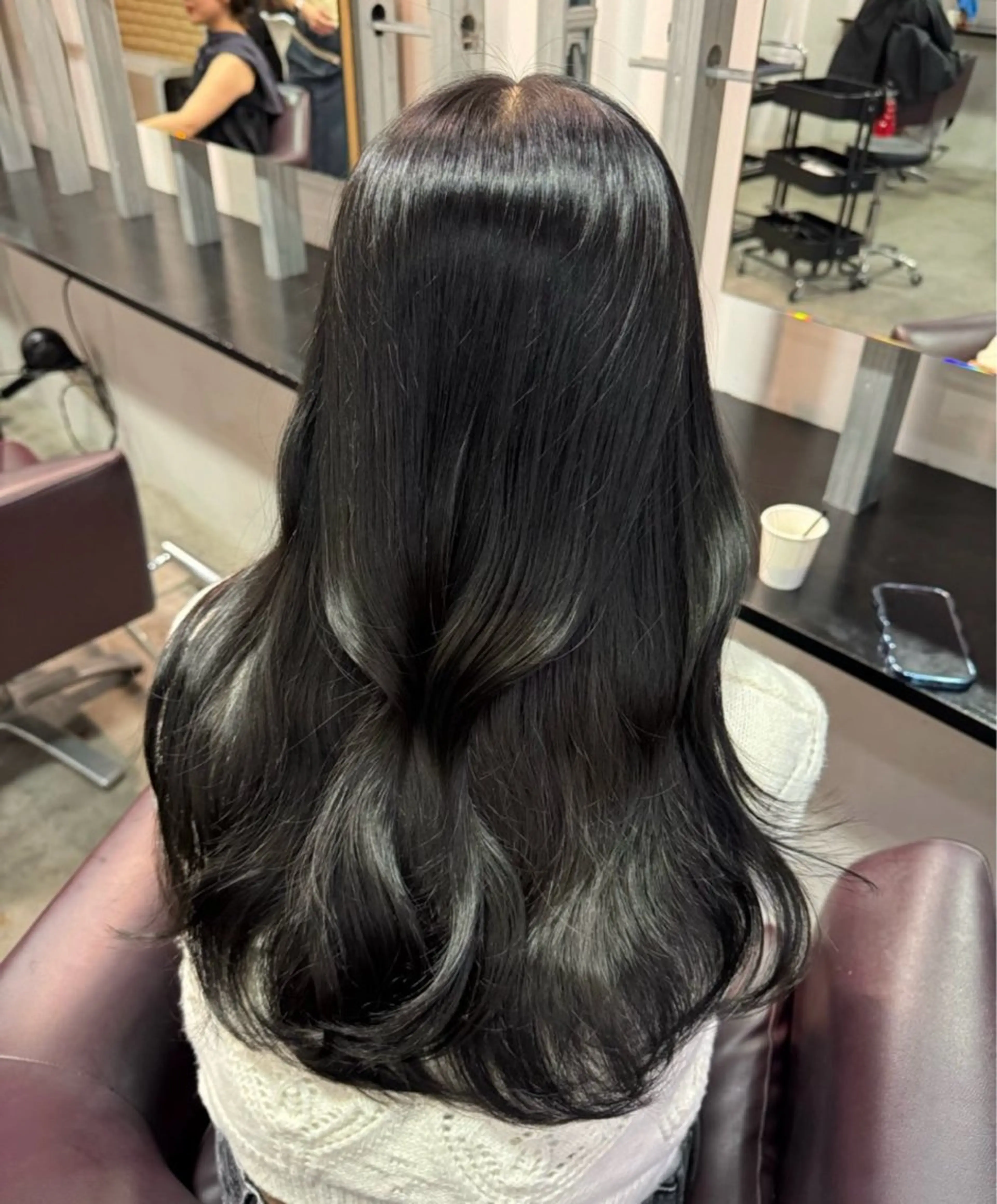 ロング カラー ヘアアレンジ ヘアカラー トリートメント ヘッドスパ ヘアセット 🫧透明感／艶カラー 🫧Ryuseiのヘアスタイル