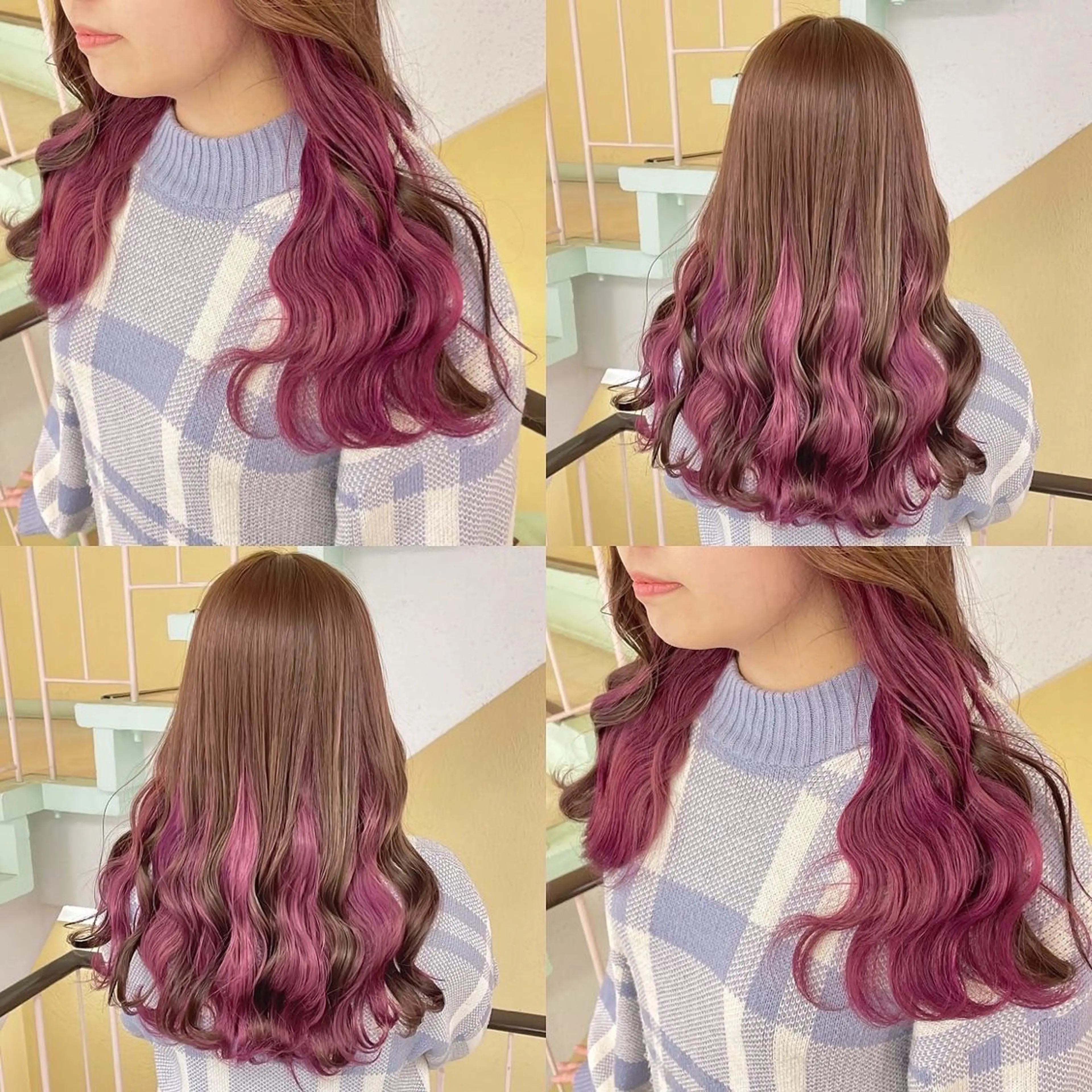 カラー ヘアカラー トリートメント 渋谷:インナーカラー ／🍒エリカ🍒のヘアスタイル