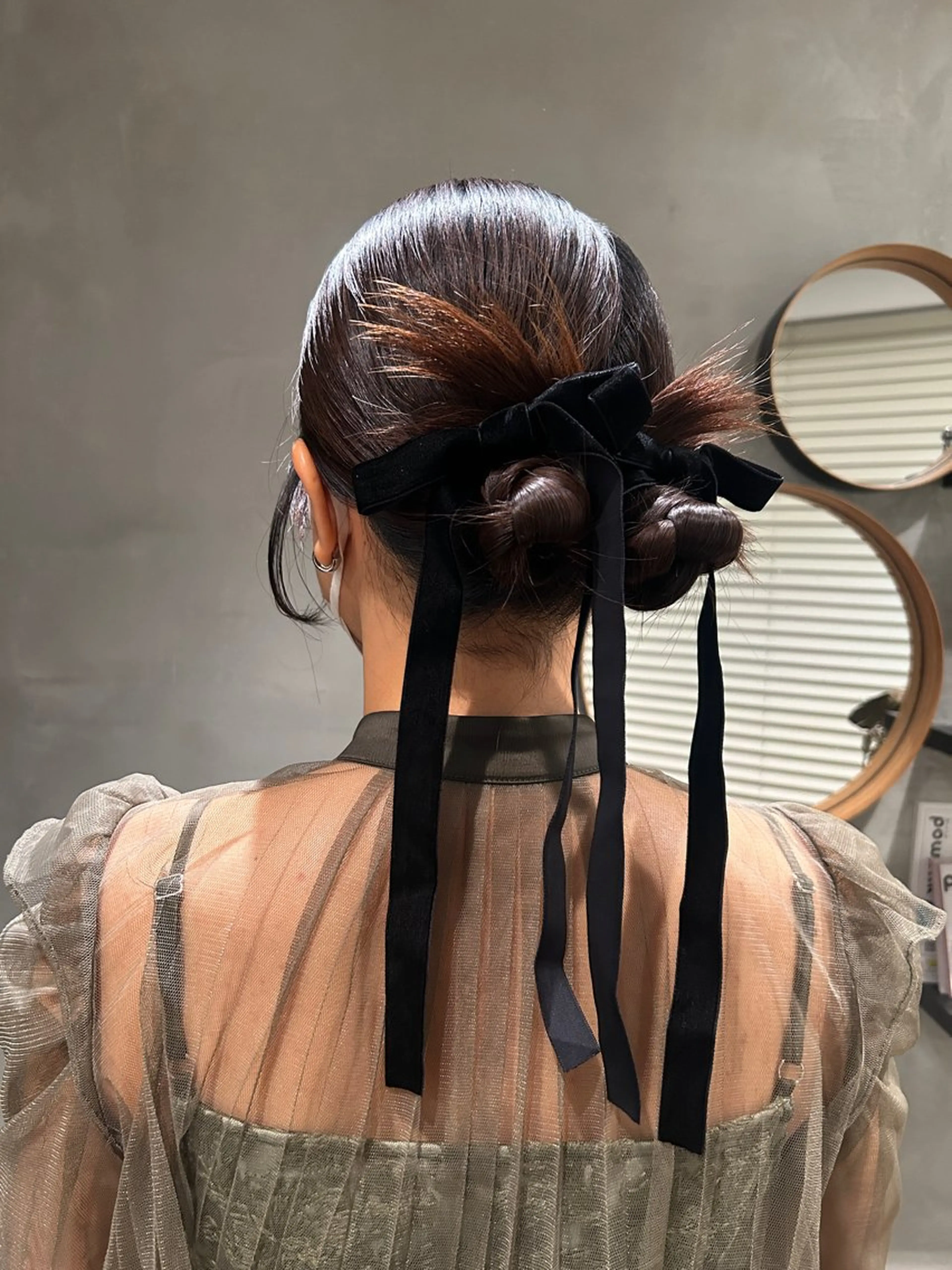 ミディアム ヘアアレンジ ヘアセット デザインカラー❤︎ イシイレイのヘアスタイル