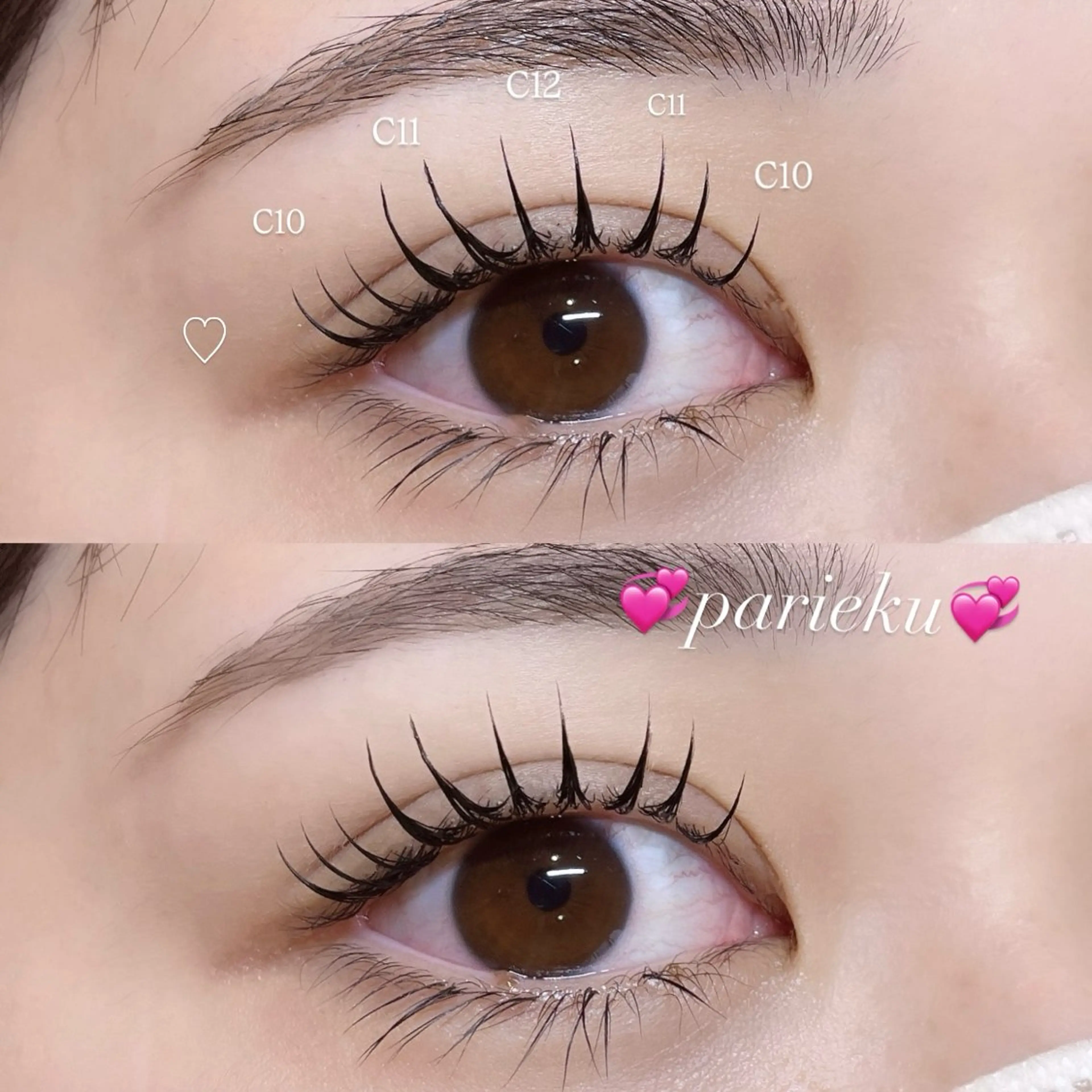 マツエク・マツパ マツエク Mell Yuuna ♡パリエク /束感のマツエク・マツパデザイン