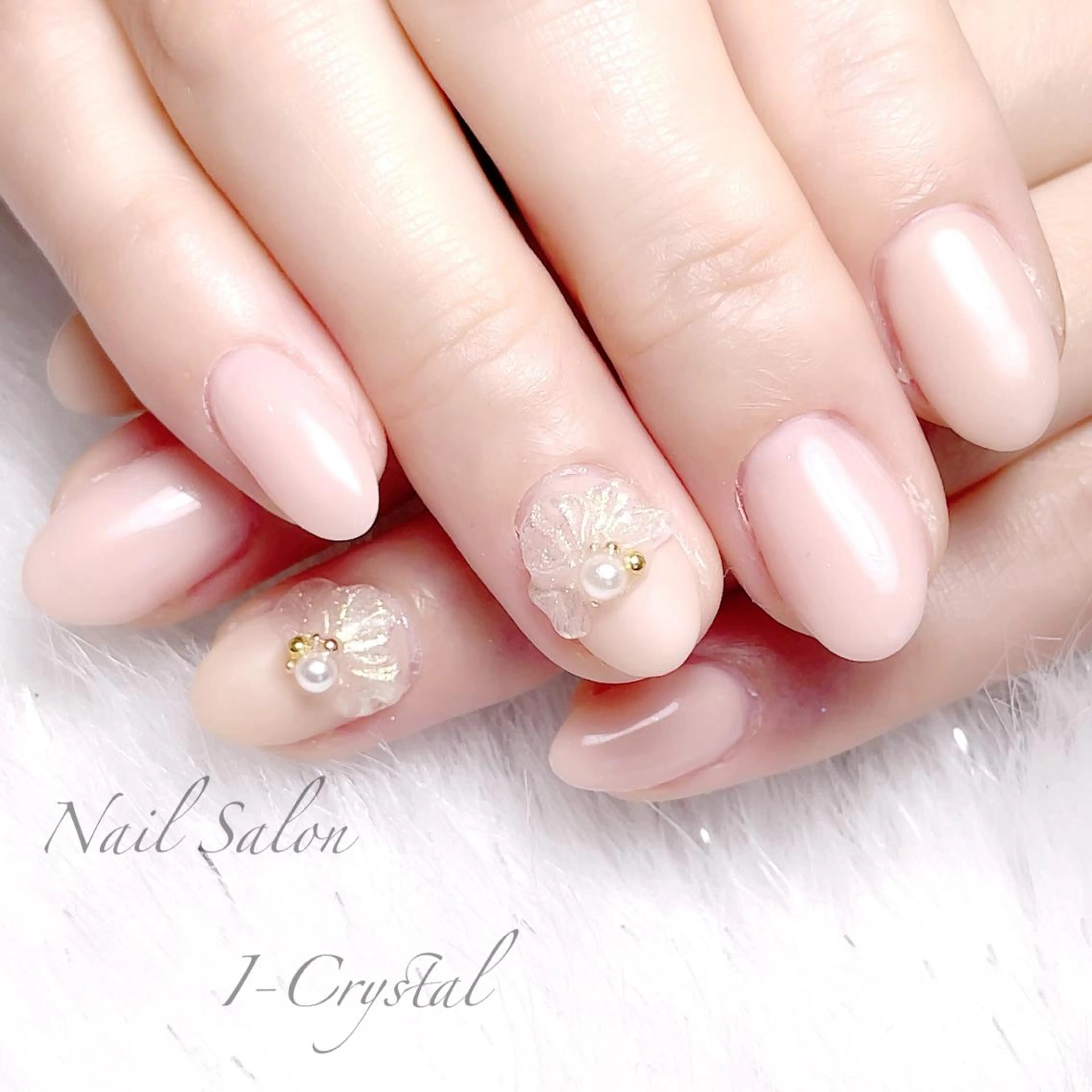 ネイル 持ち込み ストーンネイル NailSalon  I-Crystal所属・中村 郁美のネイルデザイン