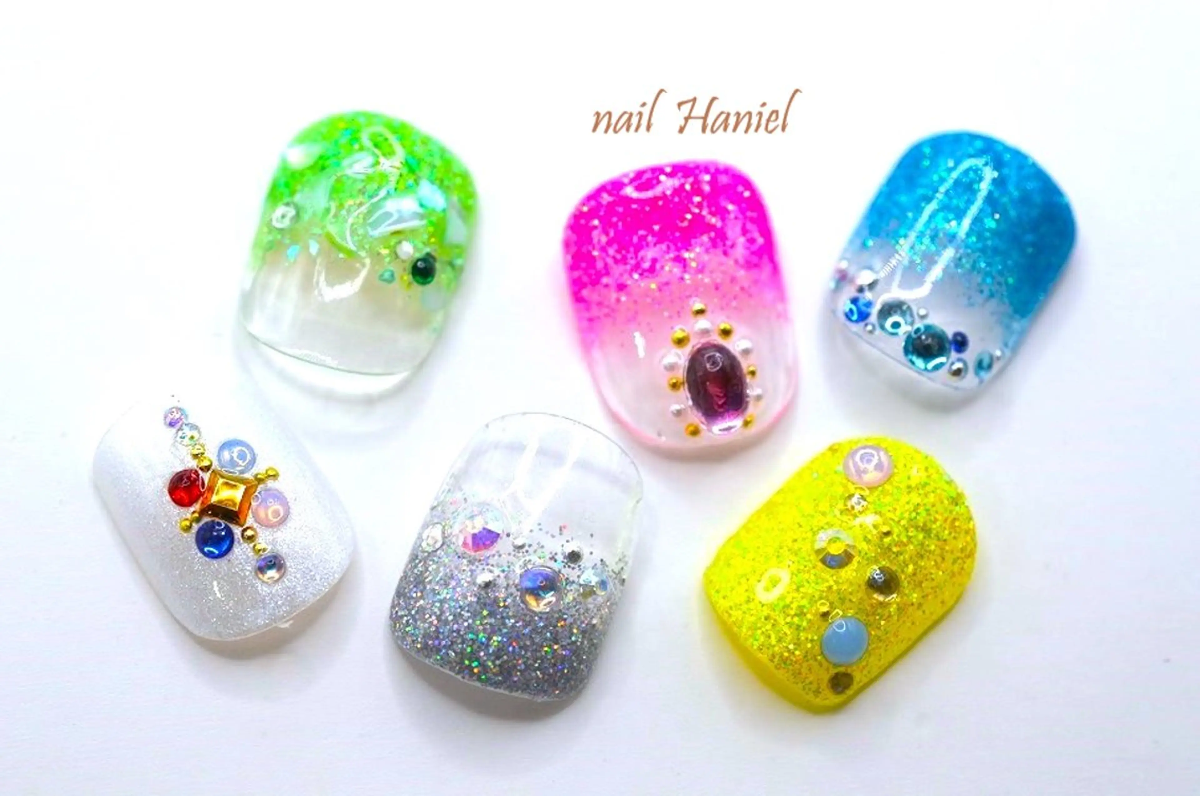ネイル アートネイル フットネイル ジェルネイル グラデーション オフィスネイル フットネイル nail Haniel所属・半蔵門サロンハニエル 魅神 ちよのネイルデザイン