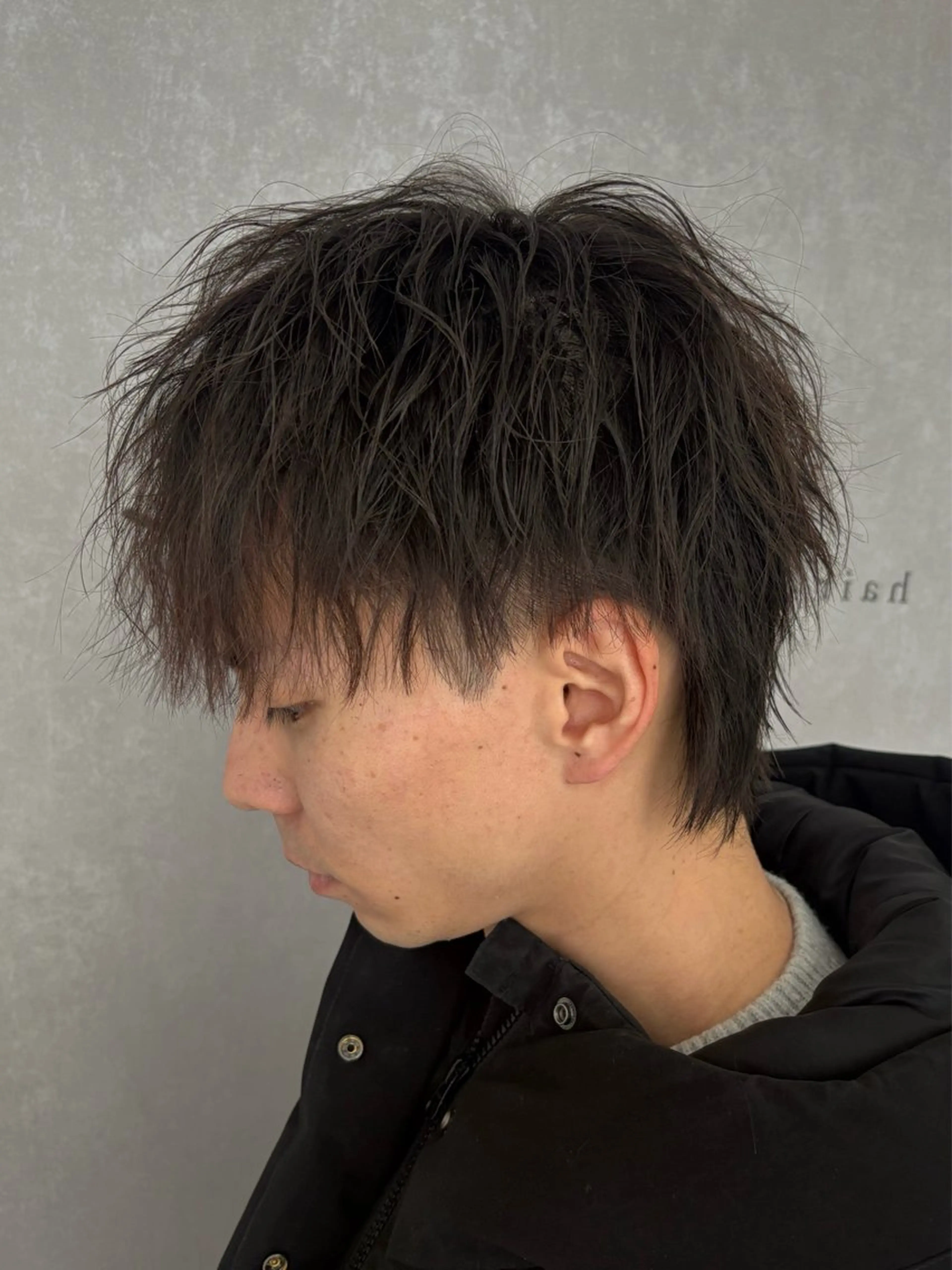 パーマ メンズ 濱口 健慎のヘアスタイル