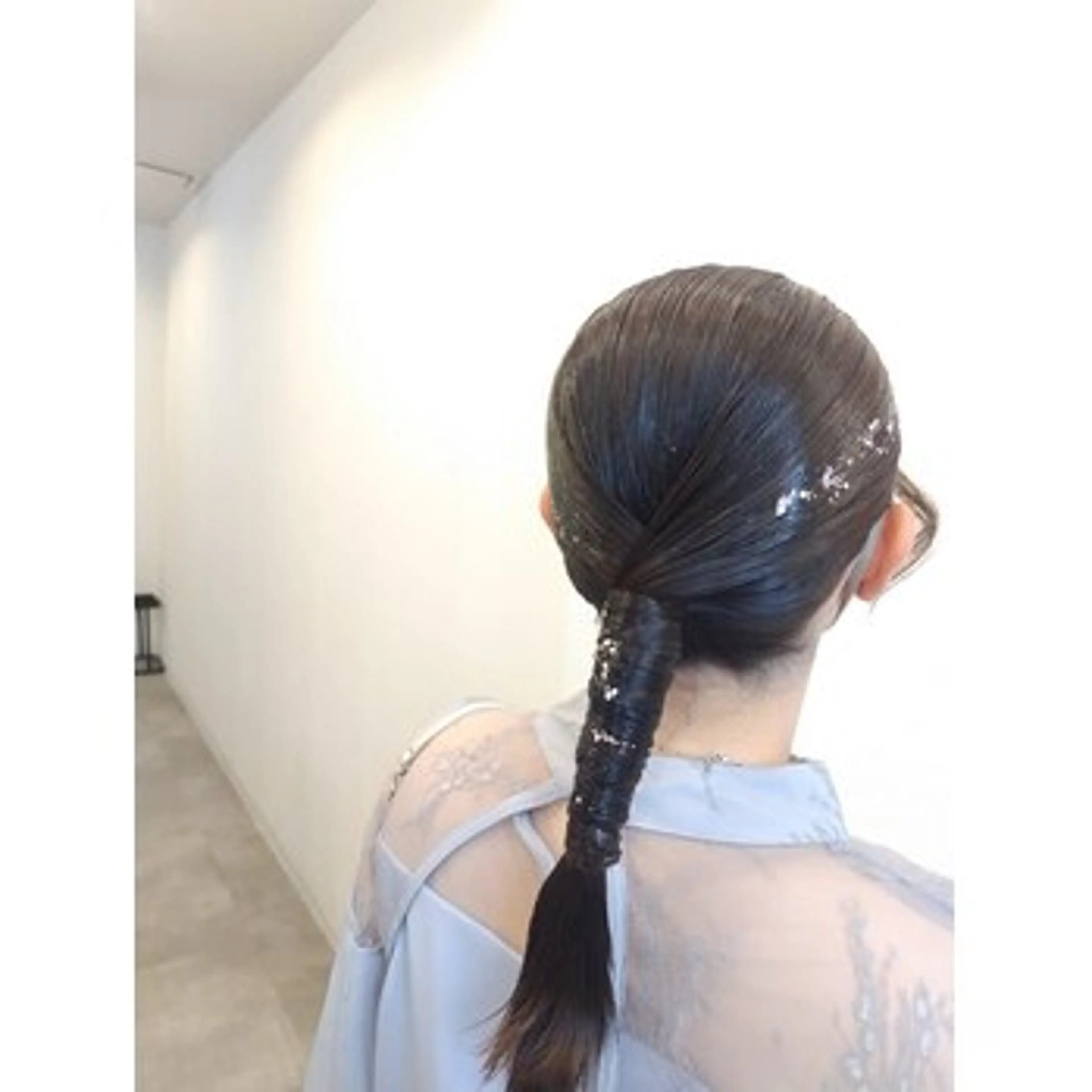 セミロング 韓国風ヘア LUXbe博多バスターミナル店所属・澤田 あきのヘアスタイル