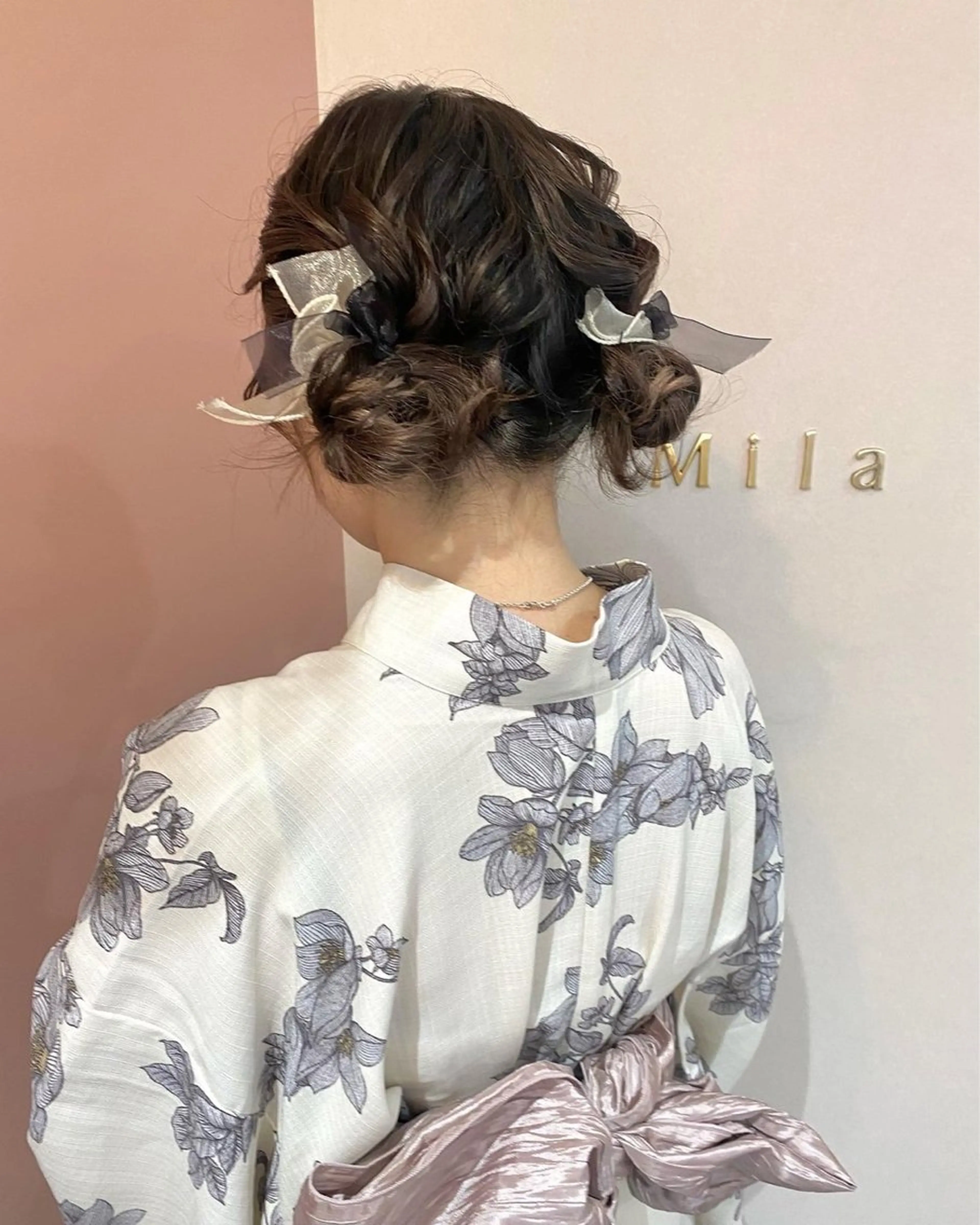 ヘアアレンジ ヘアセット Mila Akariのヘアスタイル