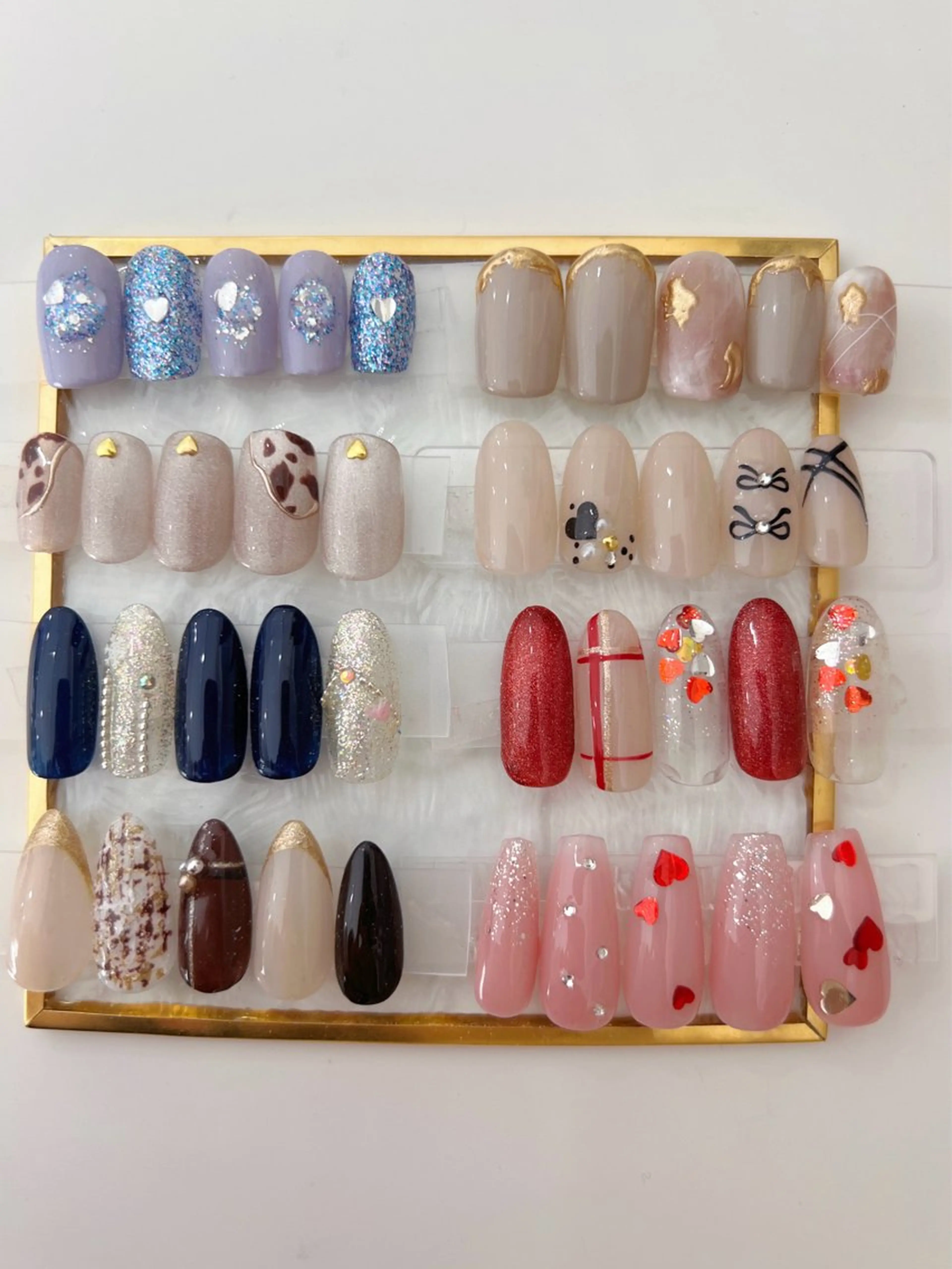 ネイル フットネイル フレンチネイル ガラスフレンチ マグネットネイル マットネイル H'ami  nail salon所属・hami nailのネイルデザイン