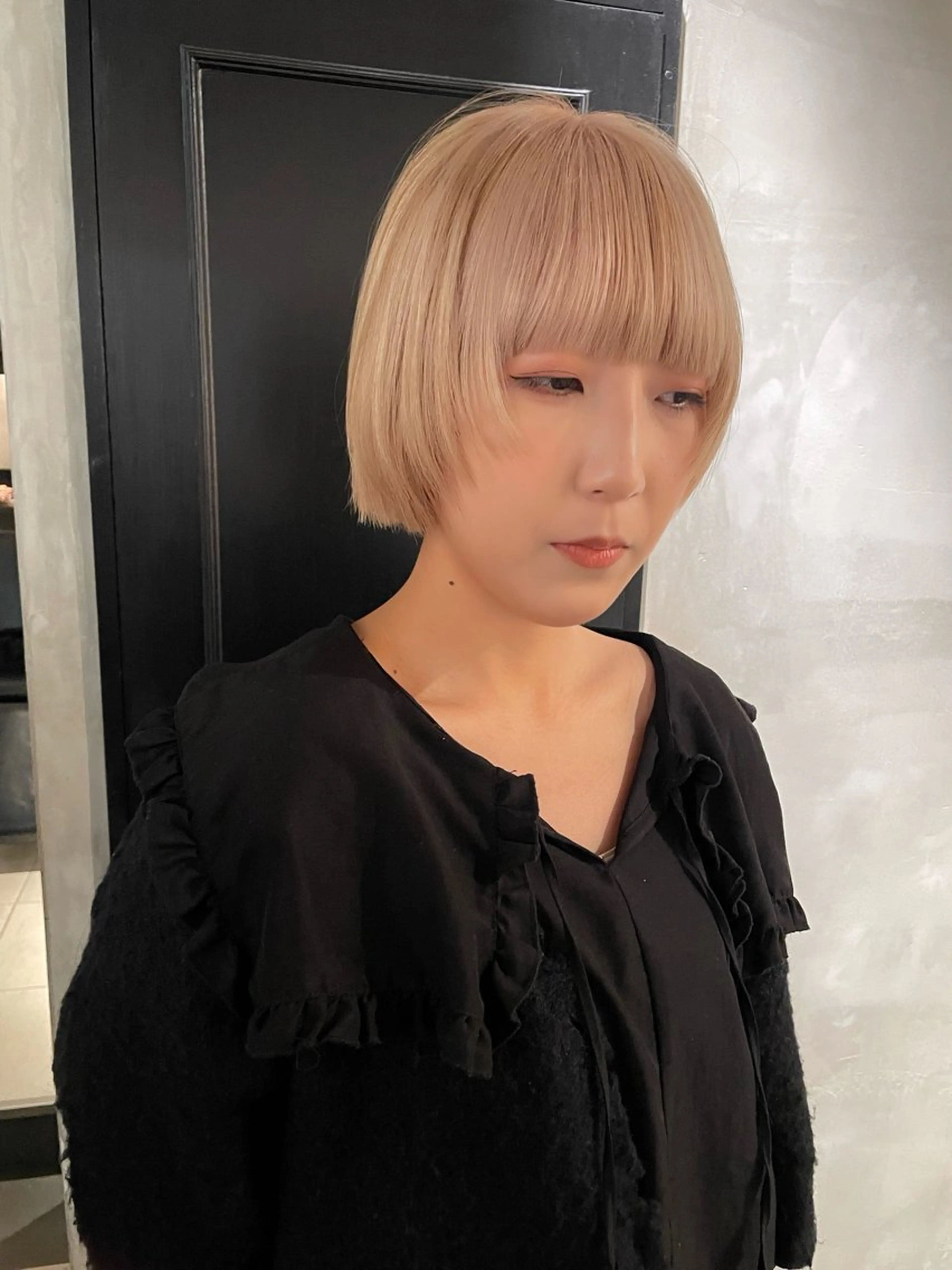 ショート カラー カット ヘアカラー トリートメント 優 作のヘアスタイル