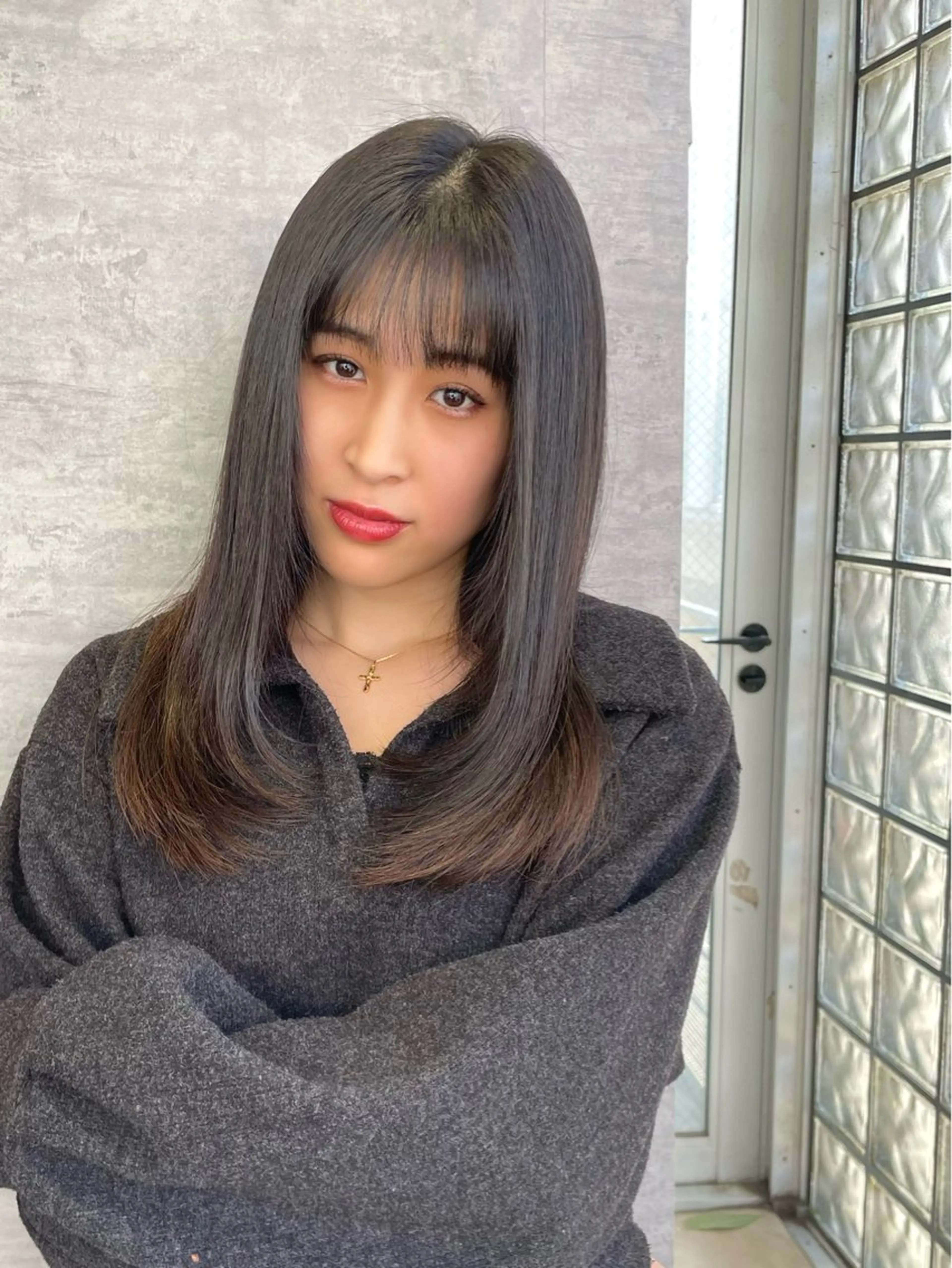 ロング くびれヘア 韓国風ヘア レイヤーカット ALBA hair resort所属・塚原 隆志のその他イメージ