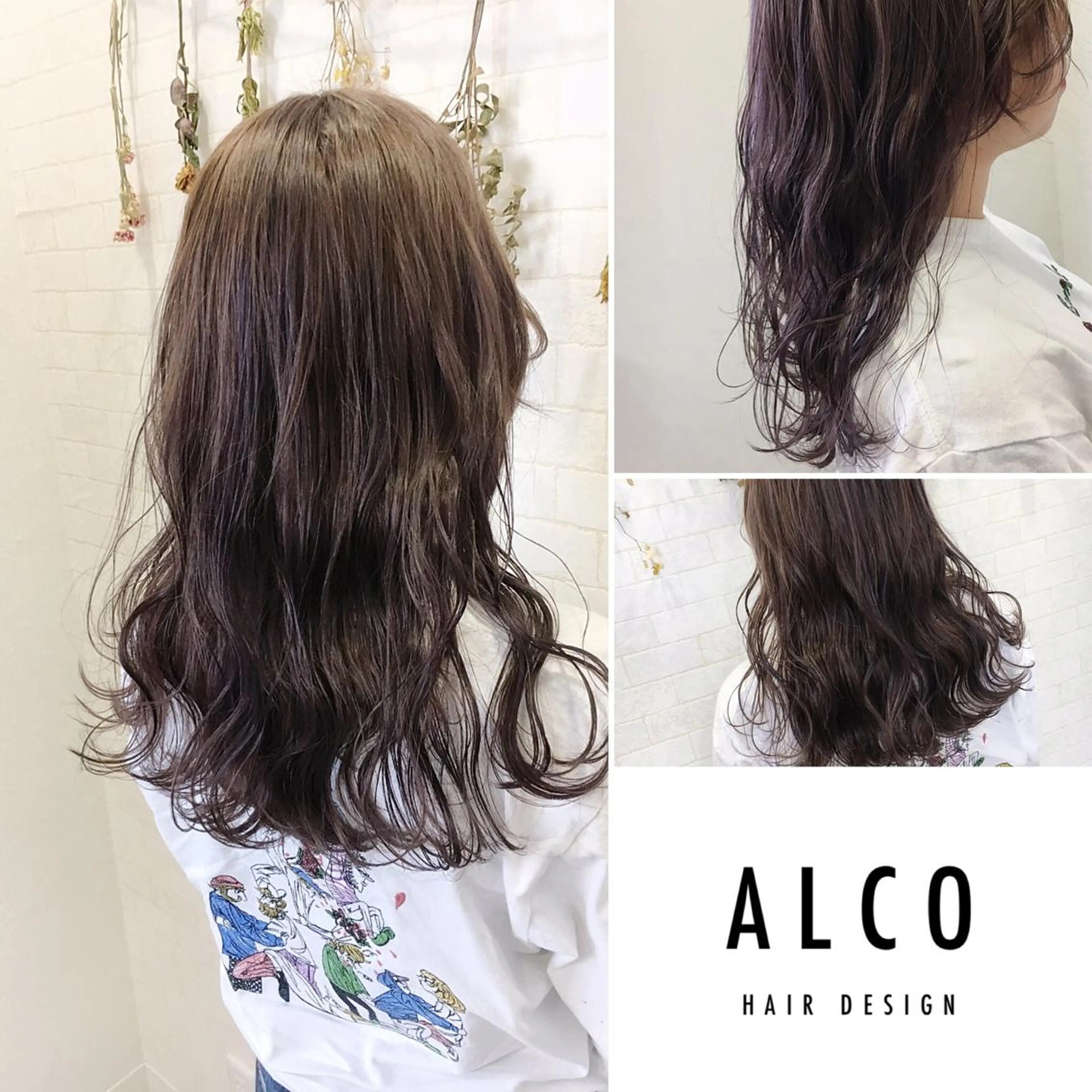 セミロング カラー カット ヘアカラー トリートメント ワタイショウタ 髪質改善✨アイブロウのヘアスタイル