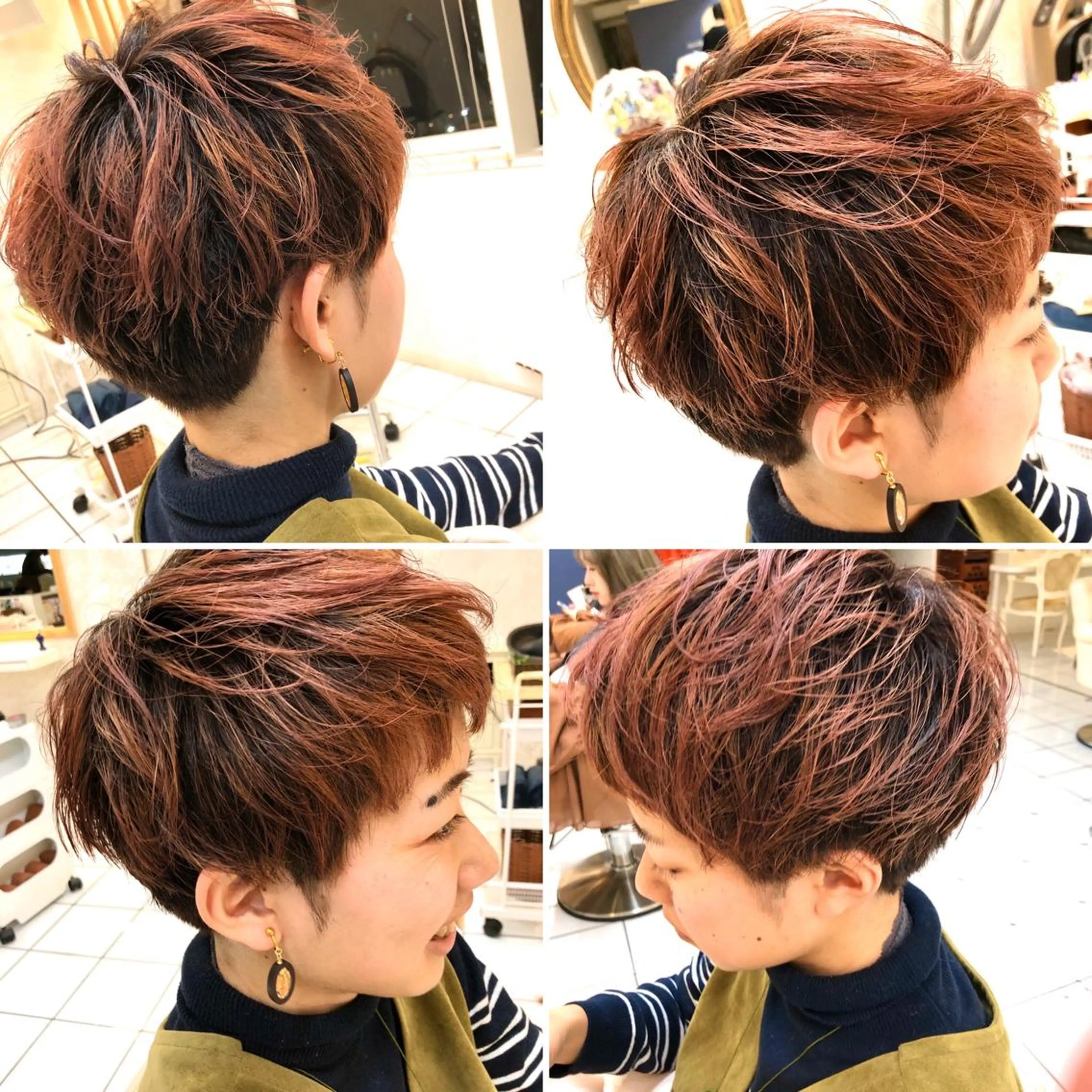 ショート ショートヘア カット ヘアカラー トリートメント [仙台髪質改善]小原 弘之のヘアスタイル
