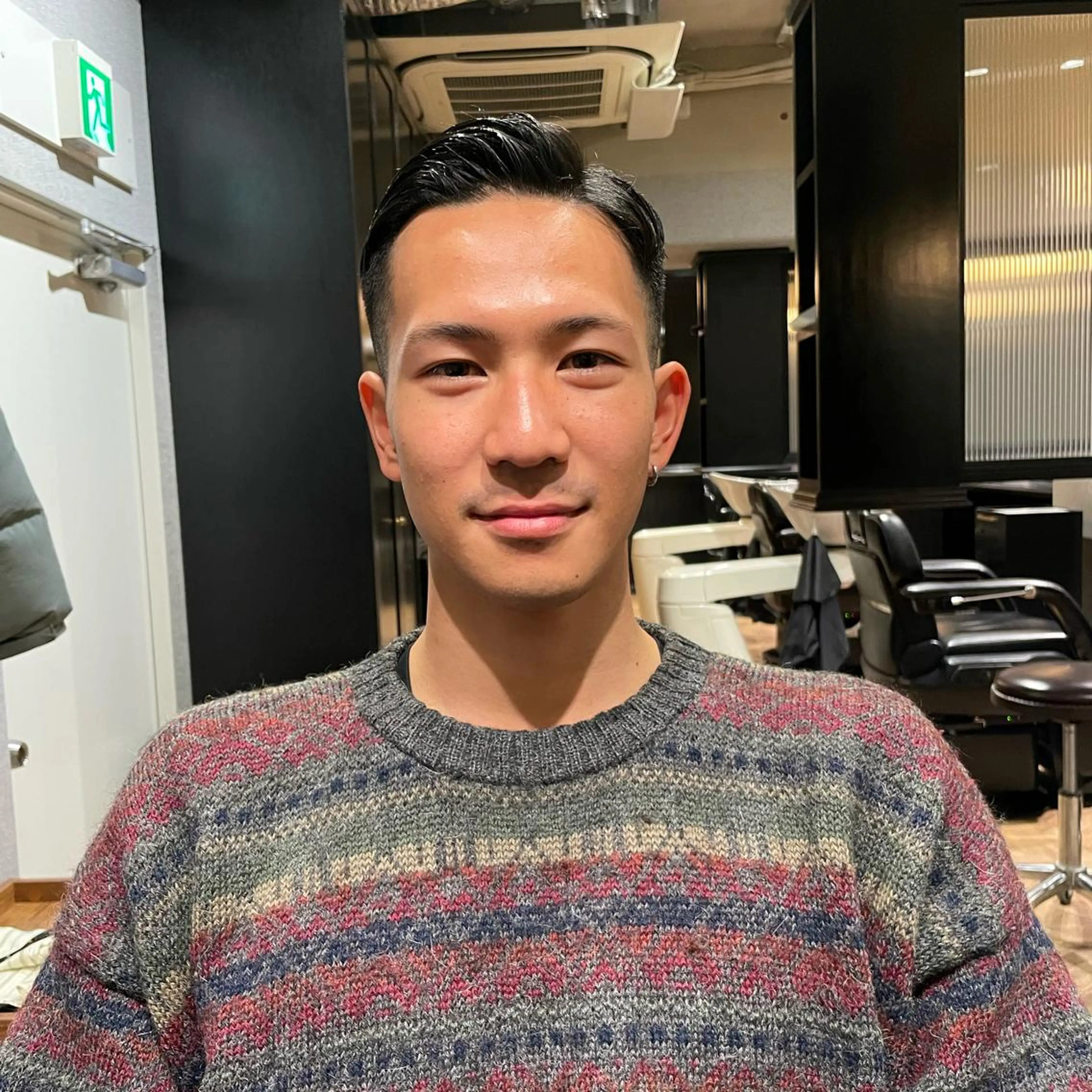 ショート メンズ カット ヘアセット メンズ眉毛ワックス 青山英憲のヘアスタイル