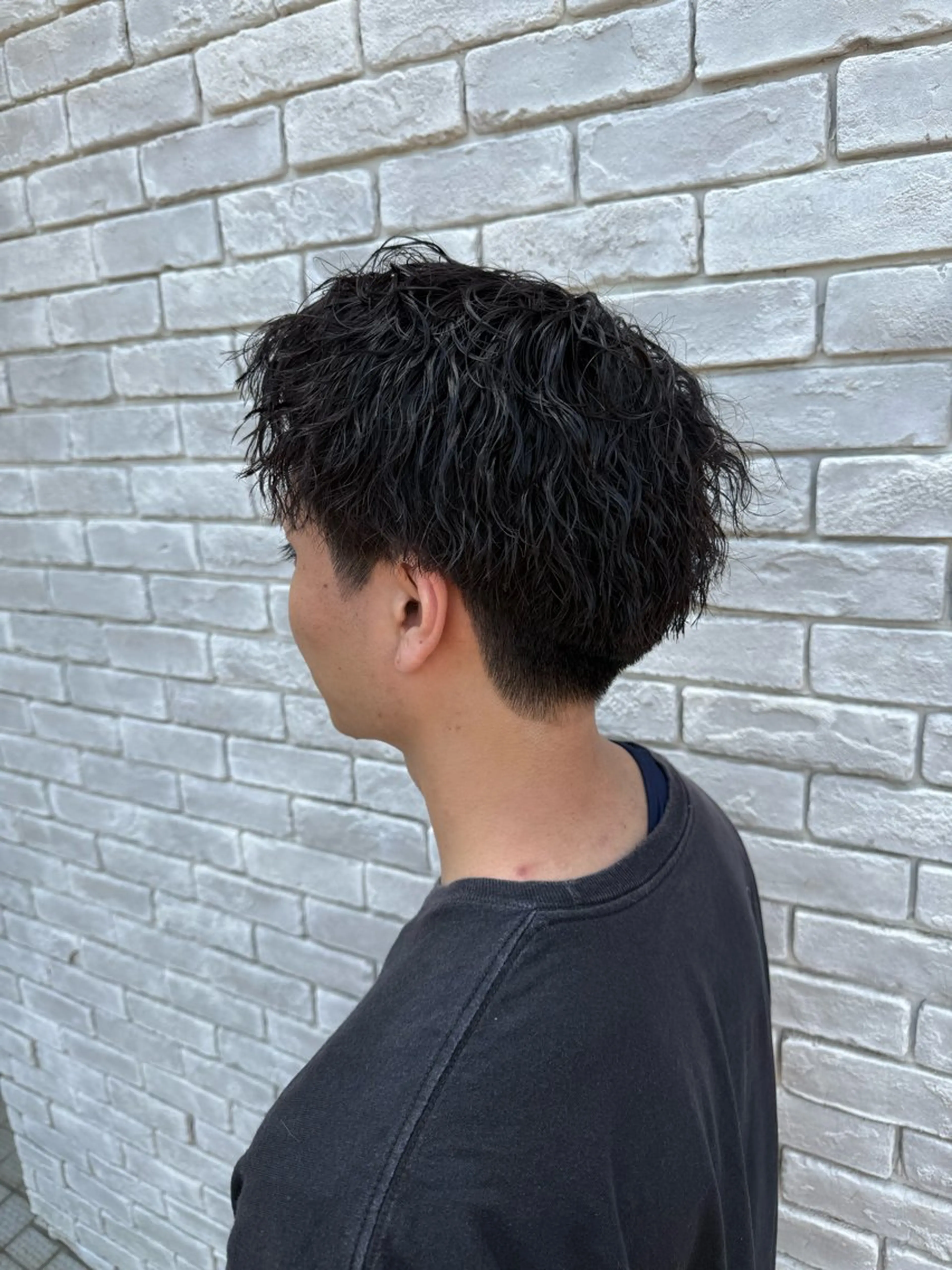 パーマ メンズ メンズパーマ 波巻きパーマ カット 剣持 快吏ARISEのヘアスタイル