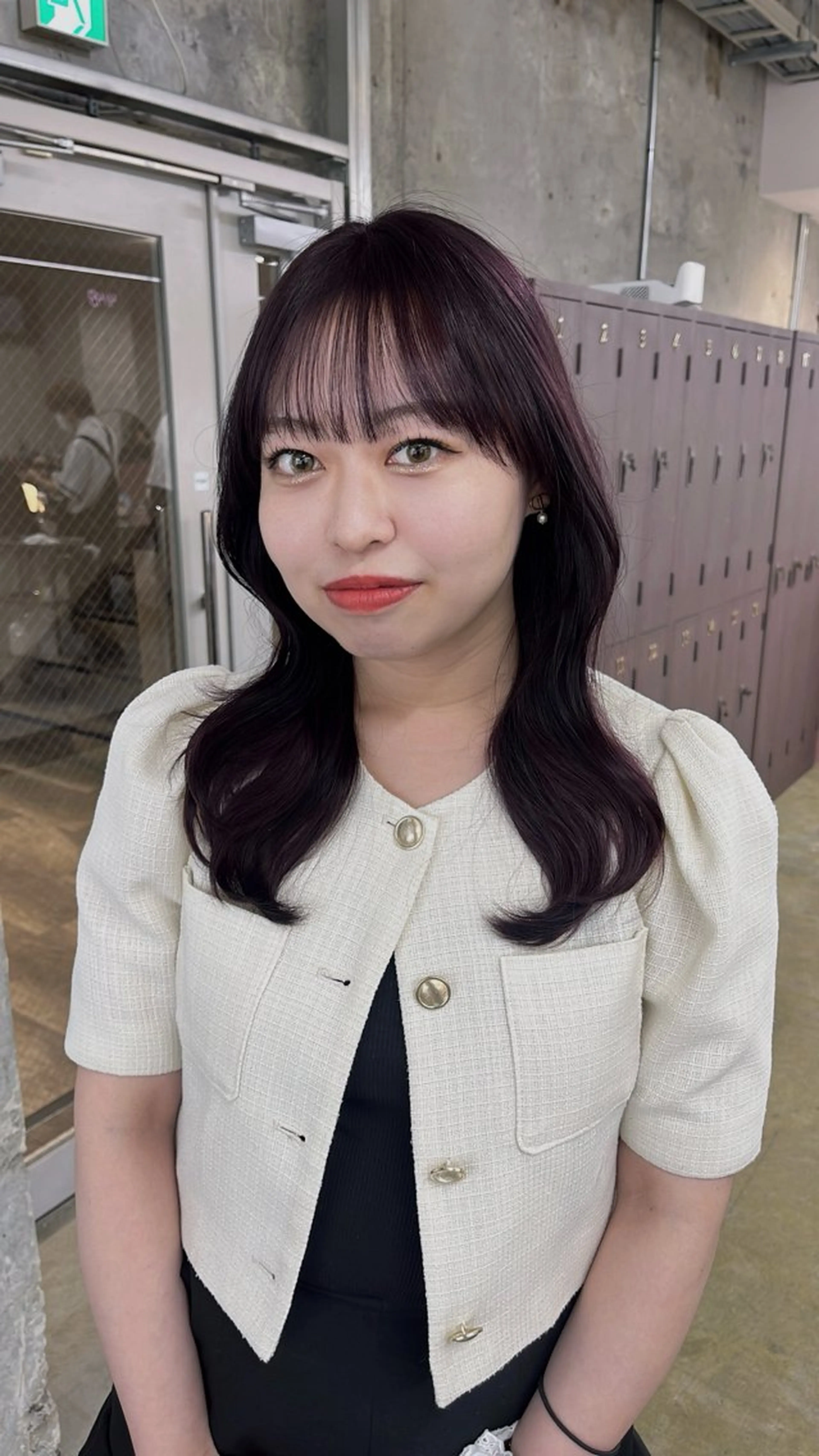 セミロング カット ヘアカラー パーマ/オリーブ/ 酸性ストレート/ゆなのヘアスタイル