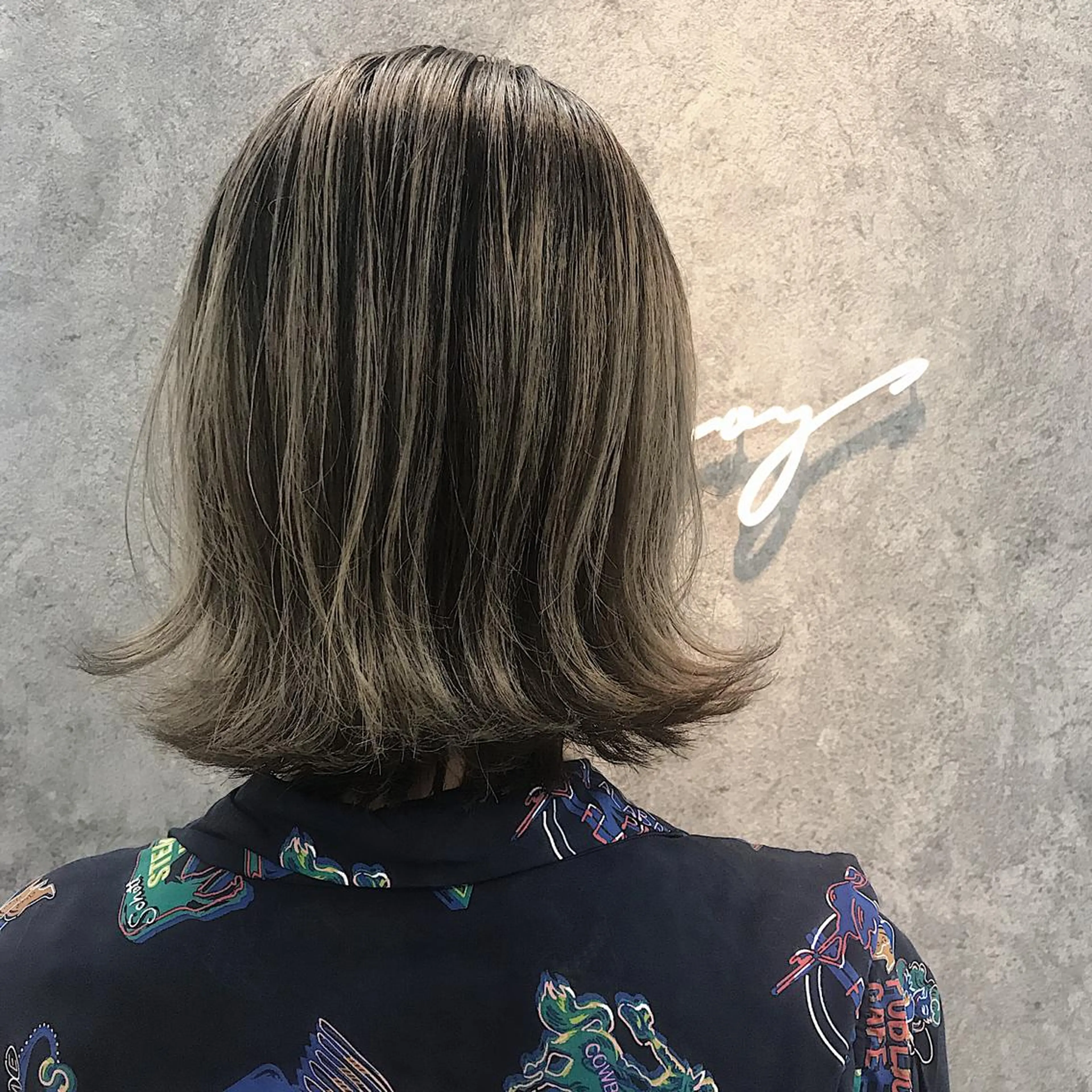 ミディアム レイヤーカット カット ヘアカラー トリートメント 所渉/韓国レイヤー /ウルフカットのヘアスタイル