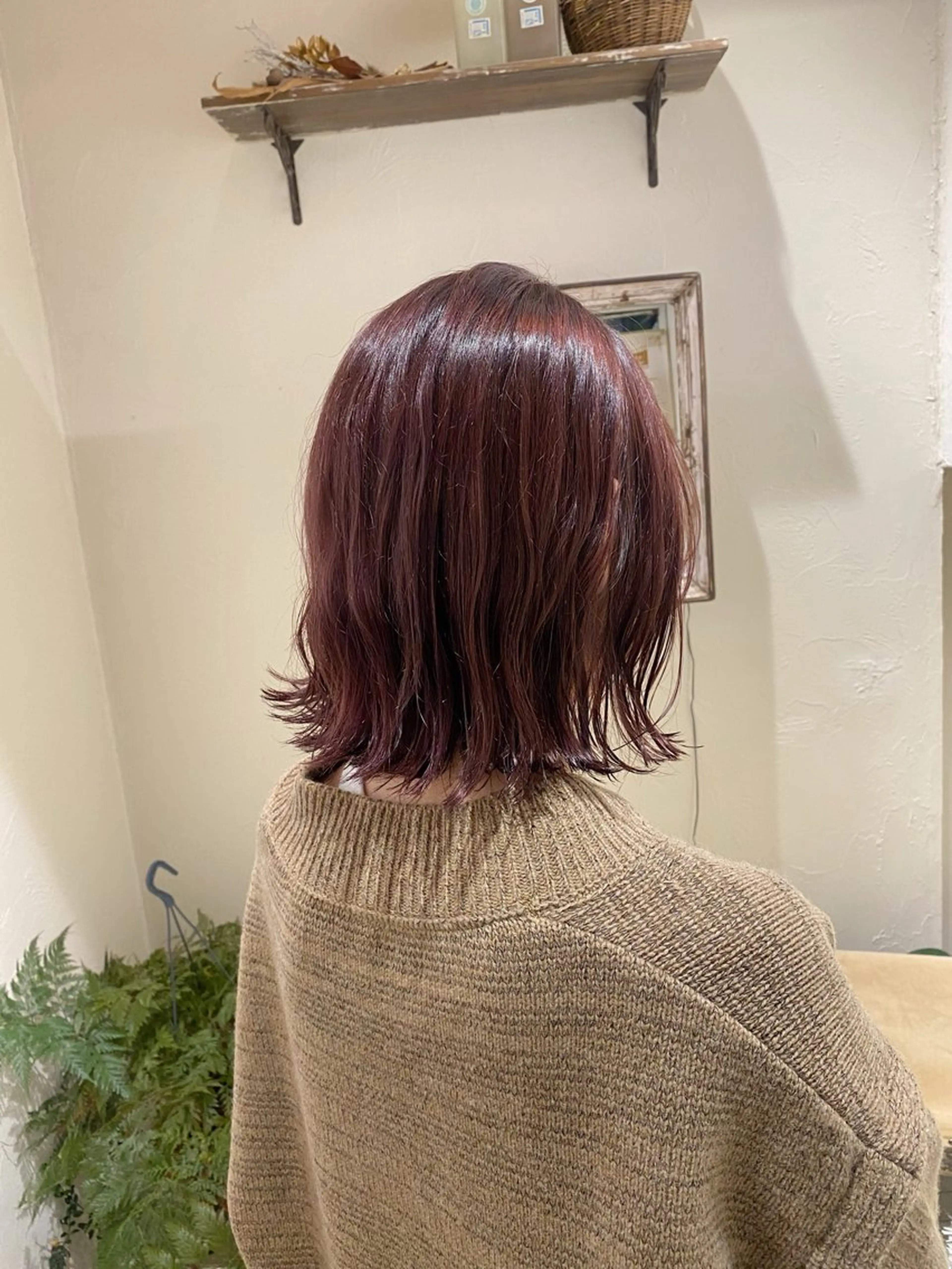 セミロング カラー 艶髪/艶カラー/縮毛 /   タキダのヘアスタイル