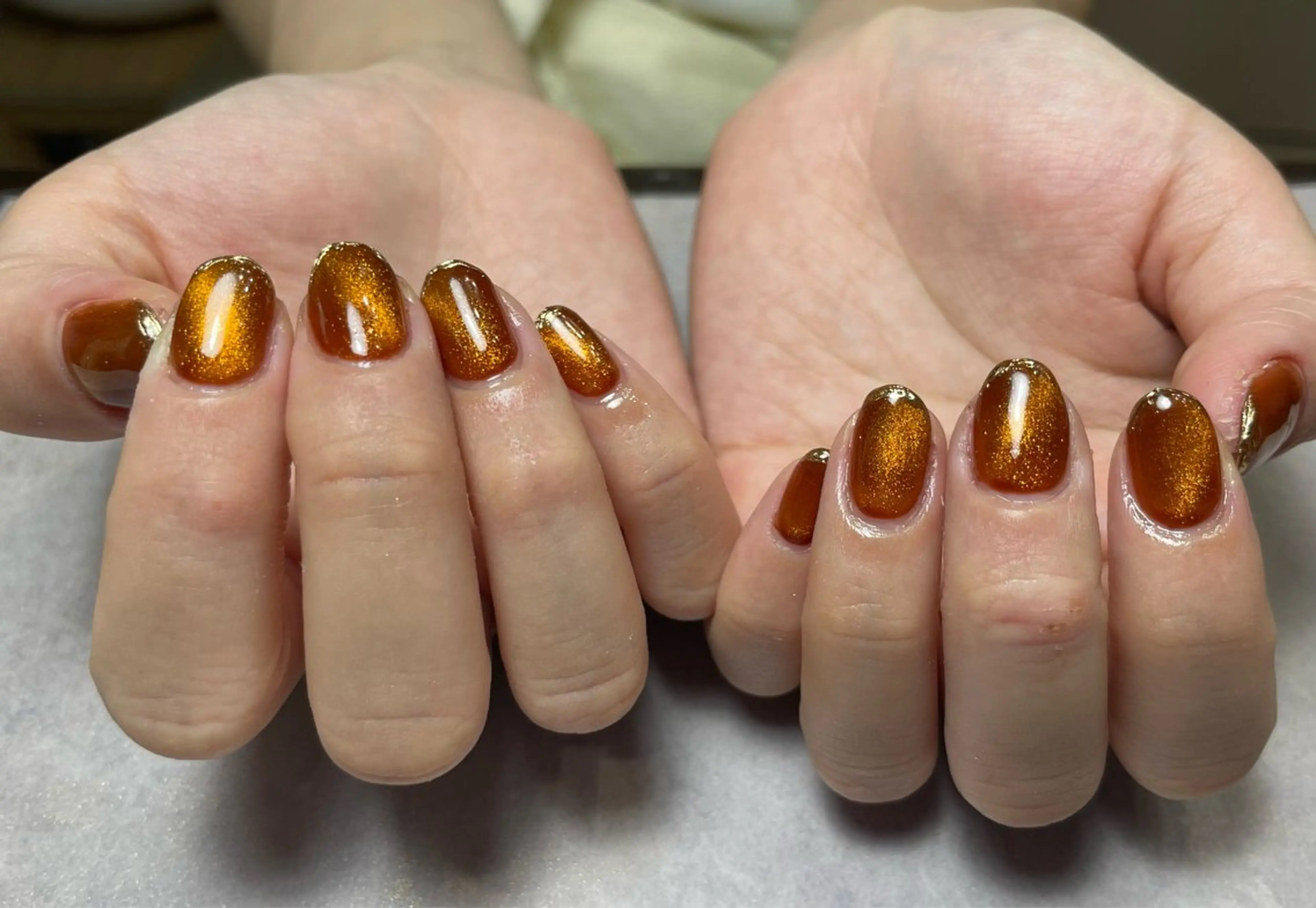 ネイル ジェルネイル マグネットネイル ミラーネイル パラジェル シンプルネイル BLANCEnail所属・BLANCnail yuuのネイルデザイン