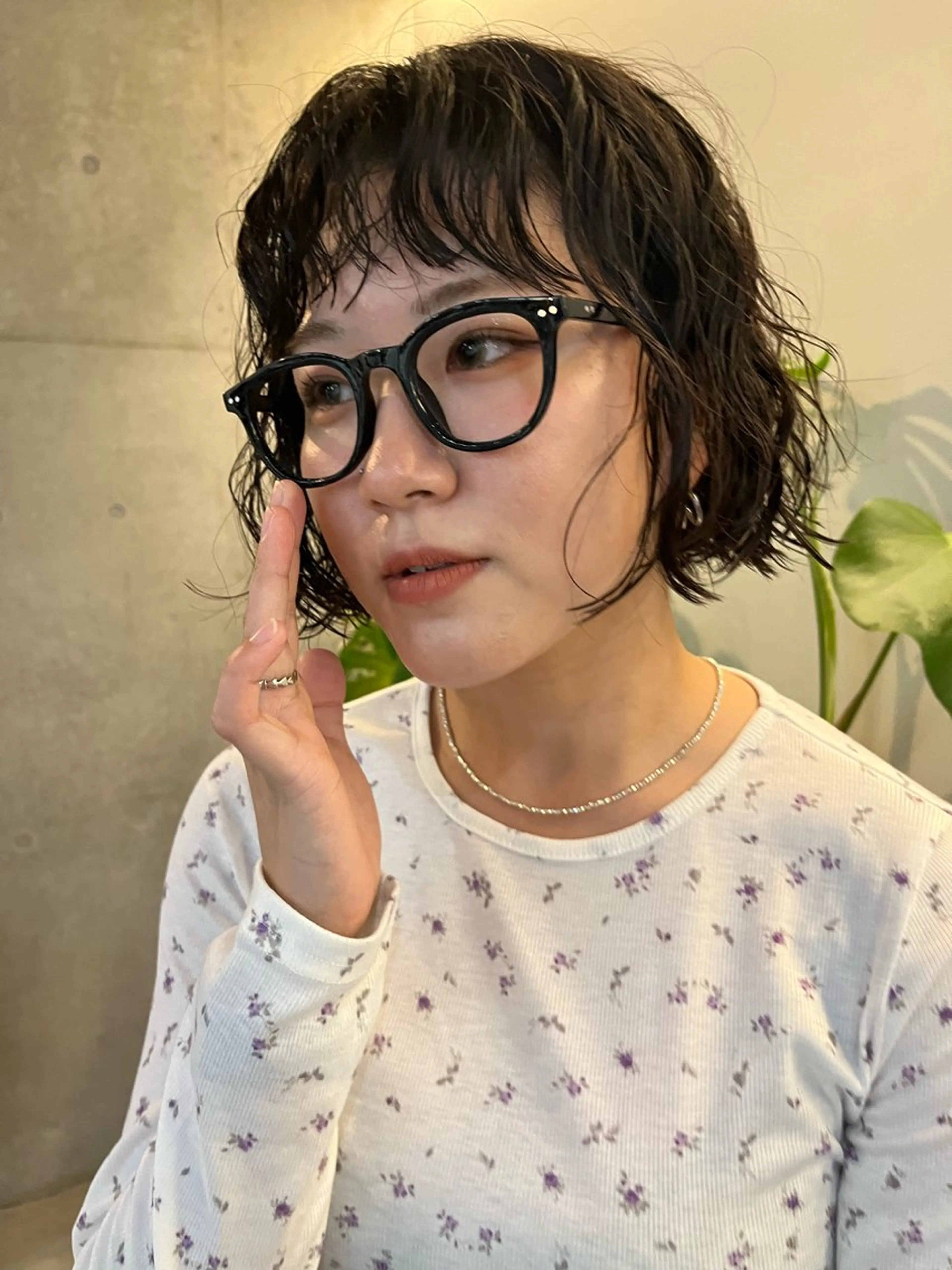 ショート ボブ カット パーマ レイヤーカット\ウル フ　chinatsuのヘアスタイル