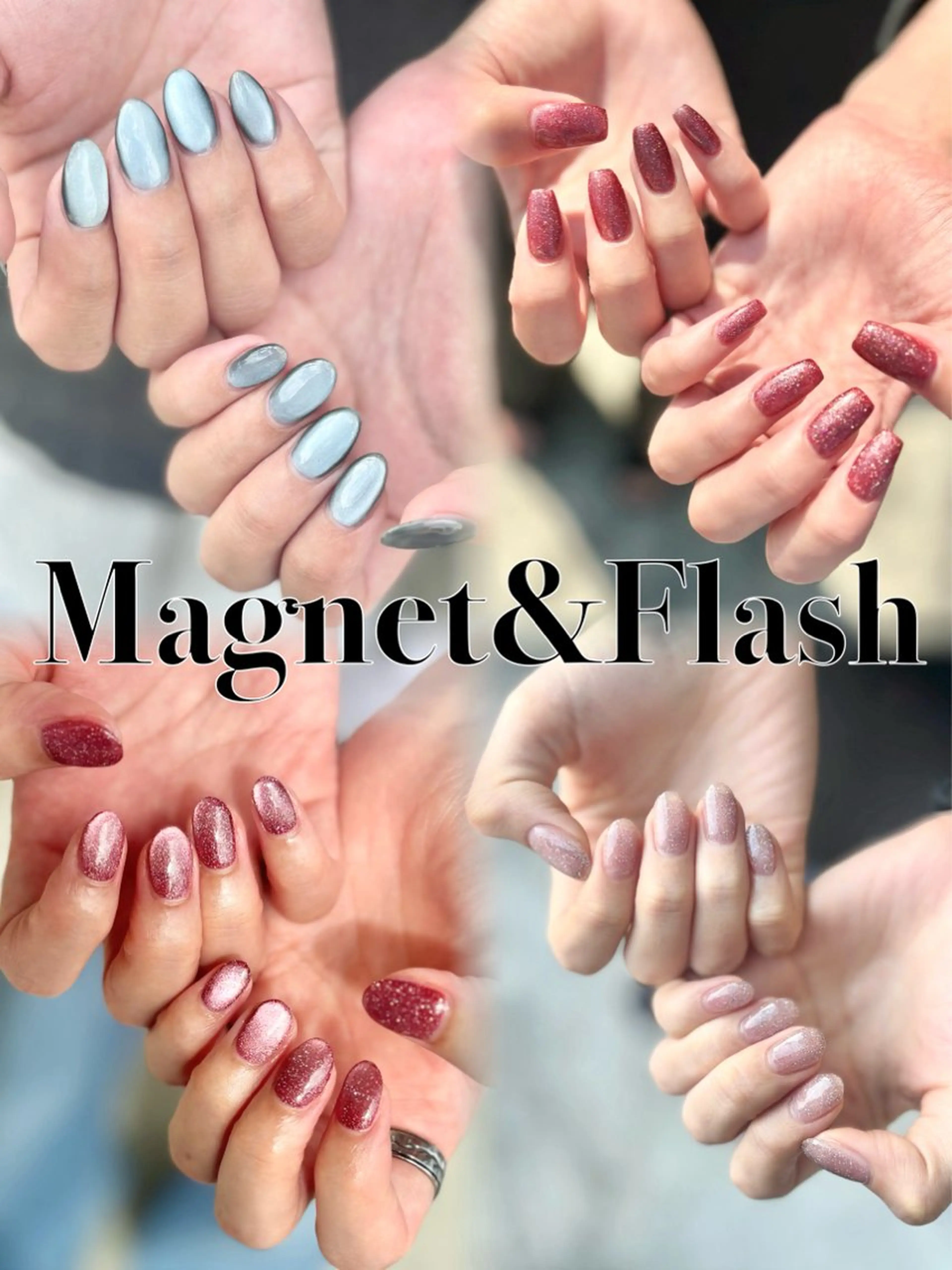 1番人気🤎マグネットorフラッシュジェルワンカラーの写真