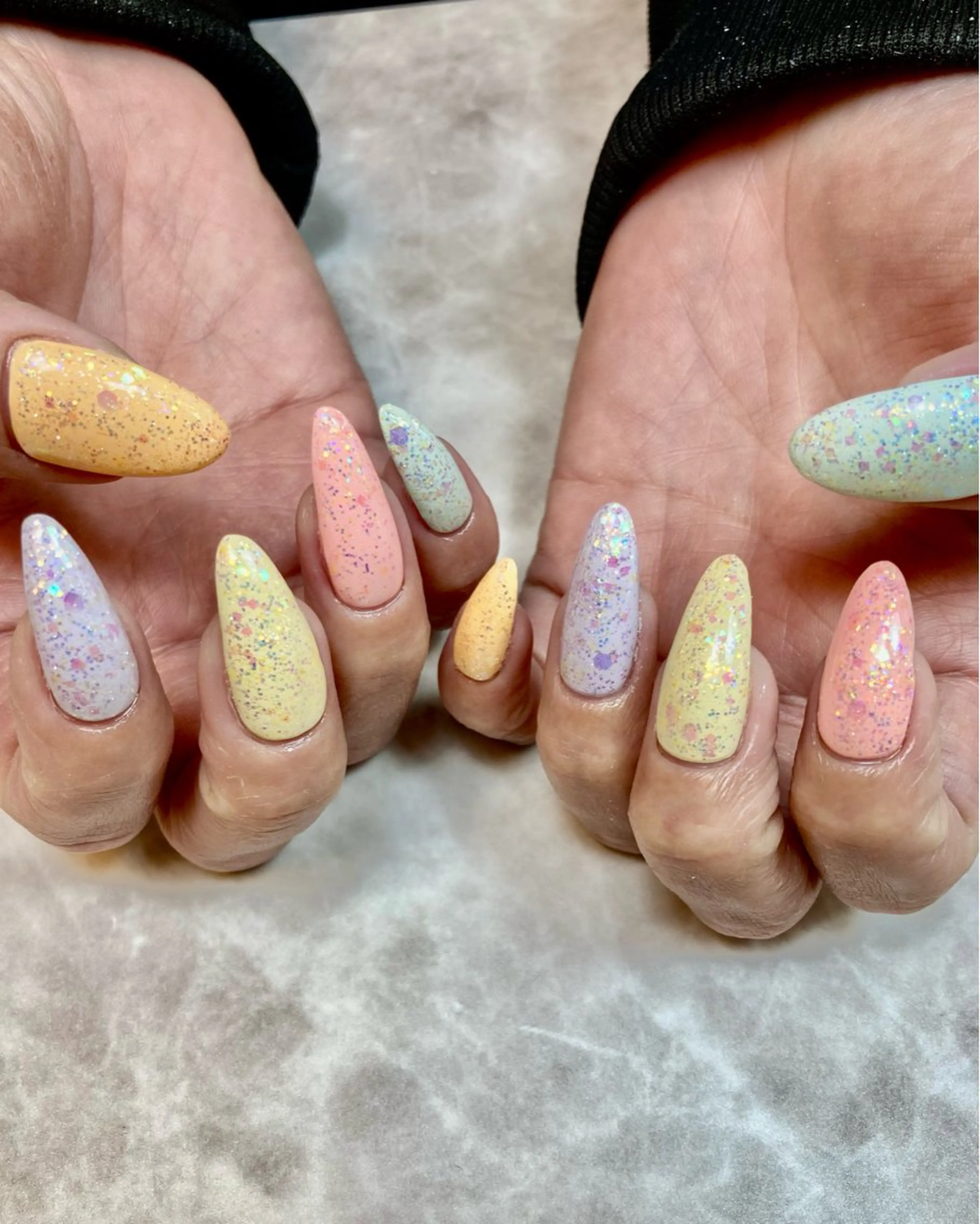 ネイル ラメ(グリッター) ハンドネイル et.nail所属・et. nailのネイルデザイン