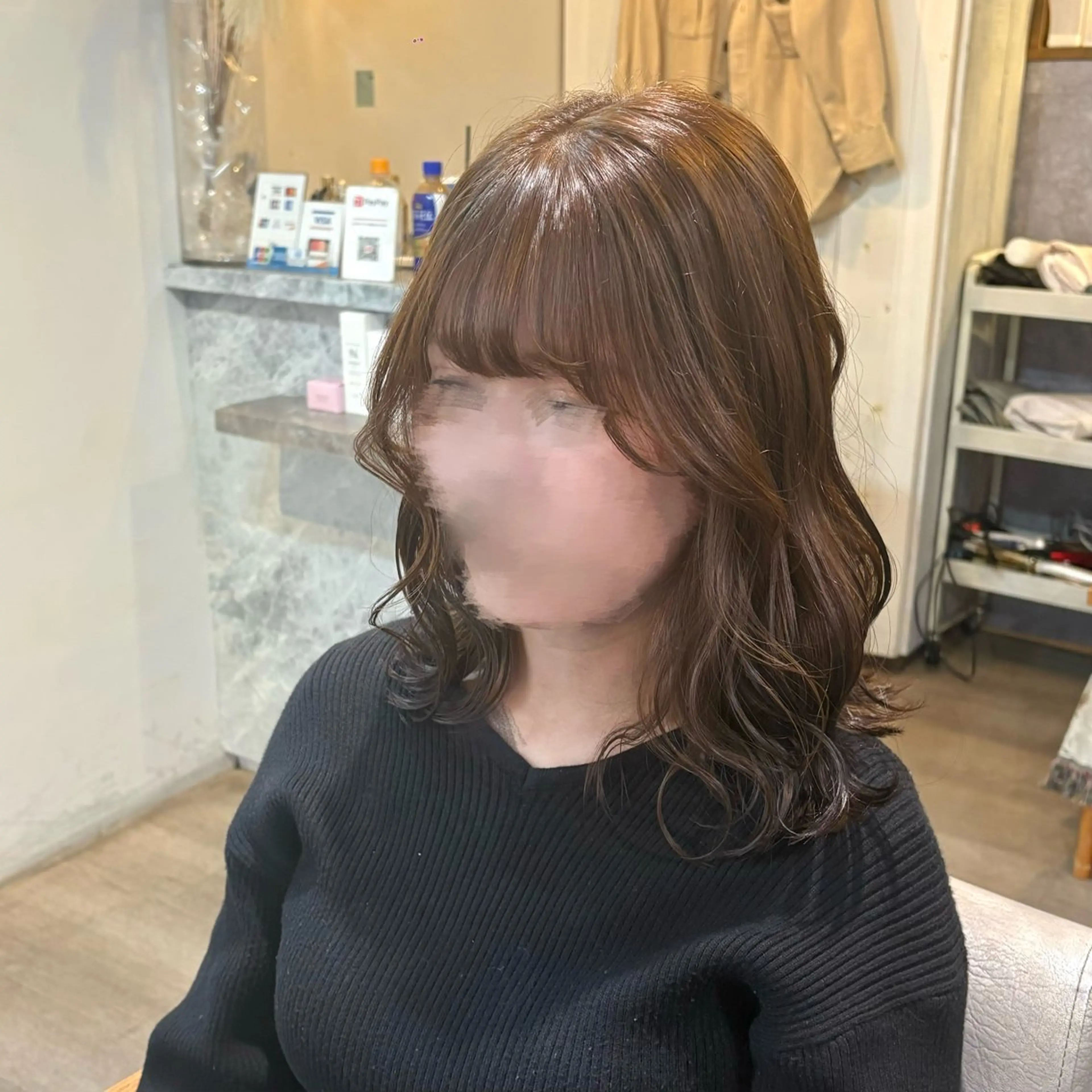 カラー ブラウンカラー ヘアカラー トリートメント ゆ ののヘアスタイル