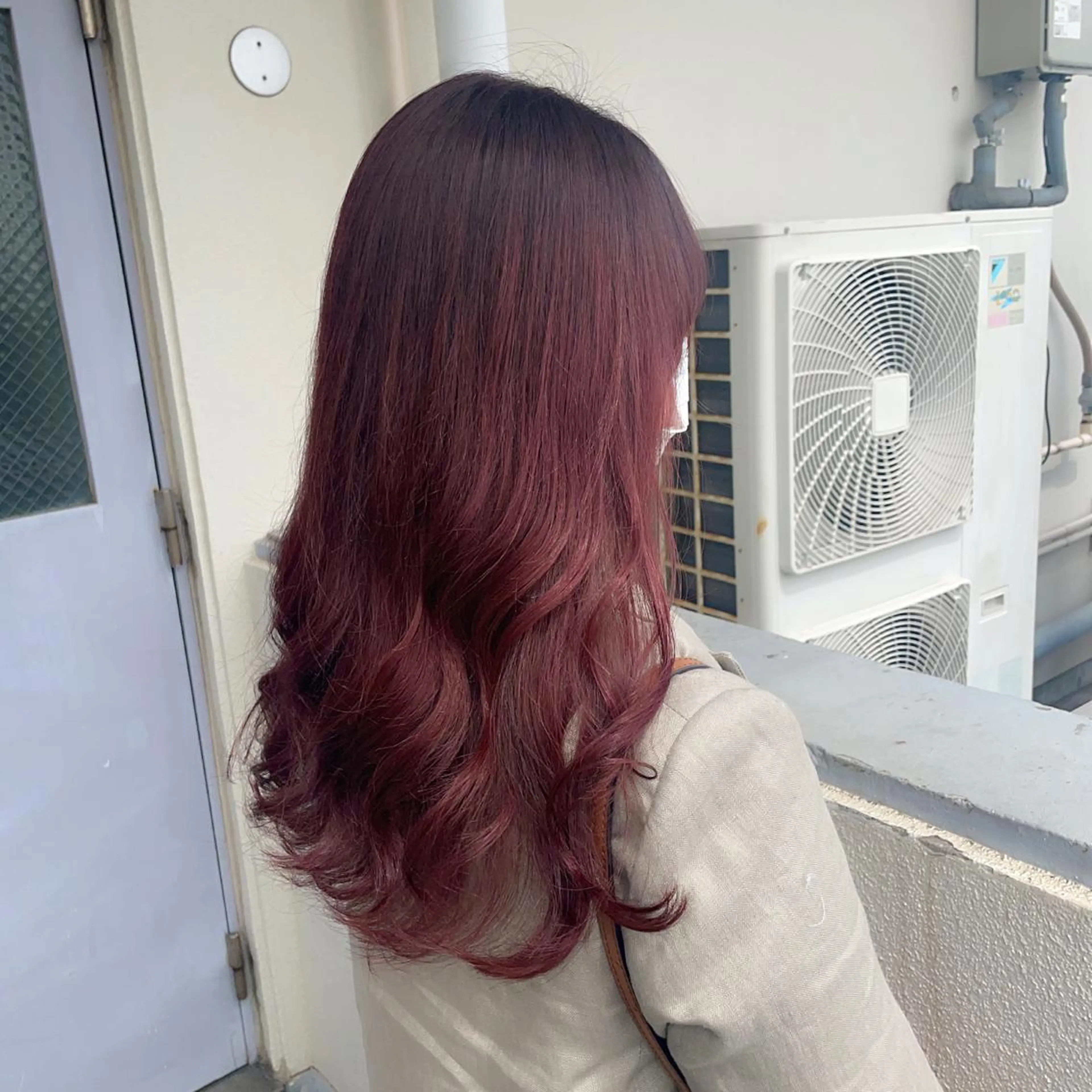 ロング カラー ピンクカラー カット ヘアカラー トリートメント 🕊miki モテ髪🫧のヘアスタイル