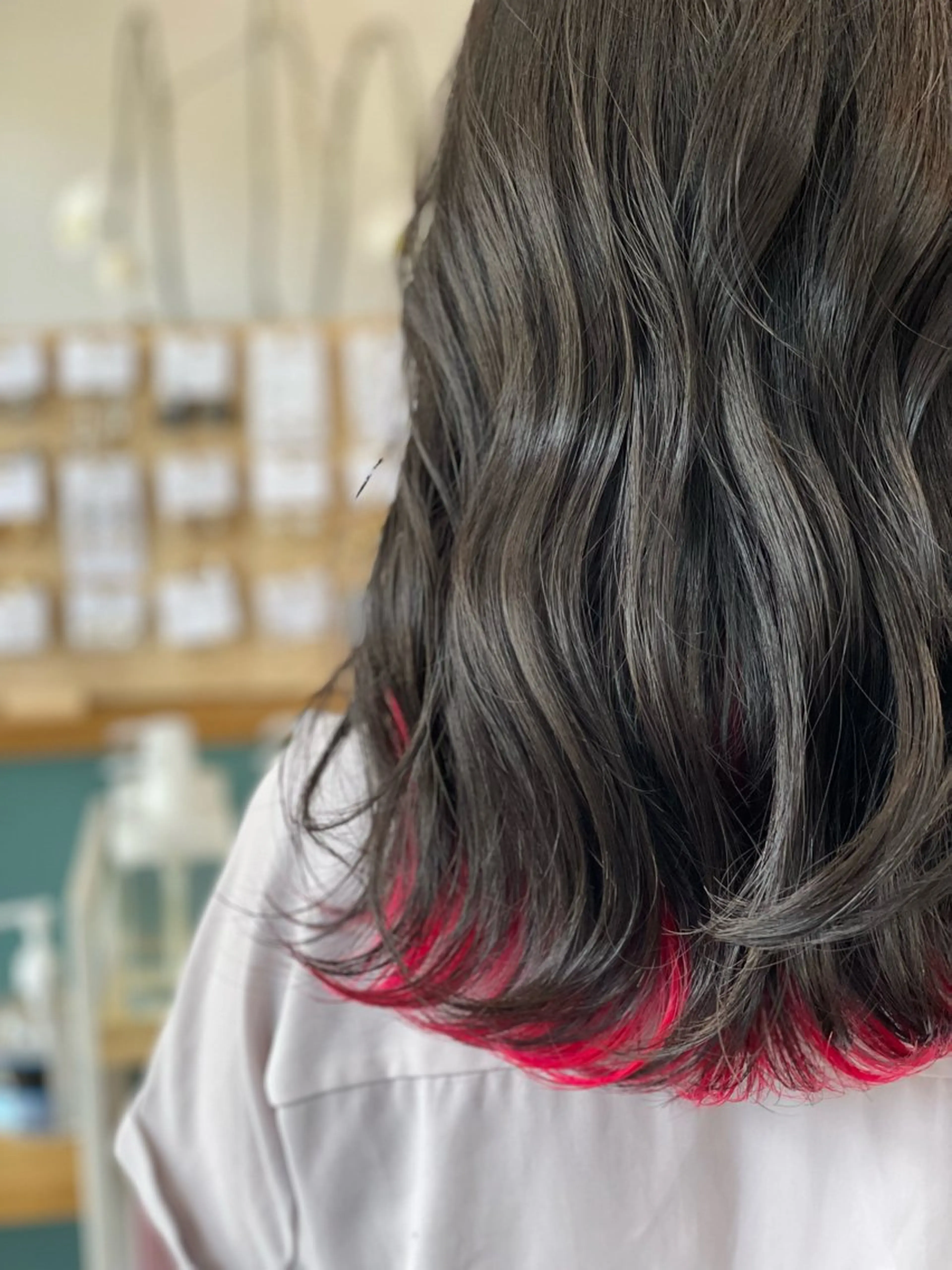 ロング カラー インナーカラー レッドカラー Snaly カラー特化ページのヘアスタイル