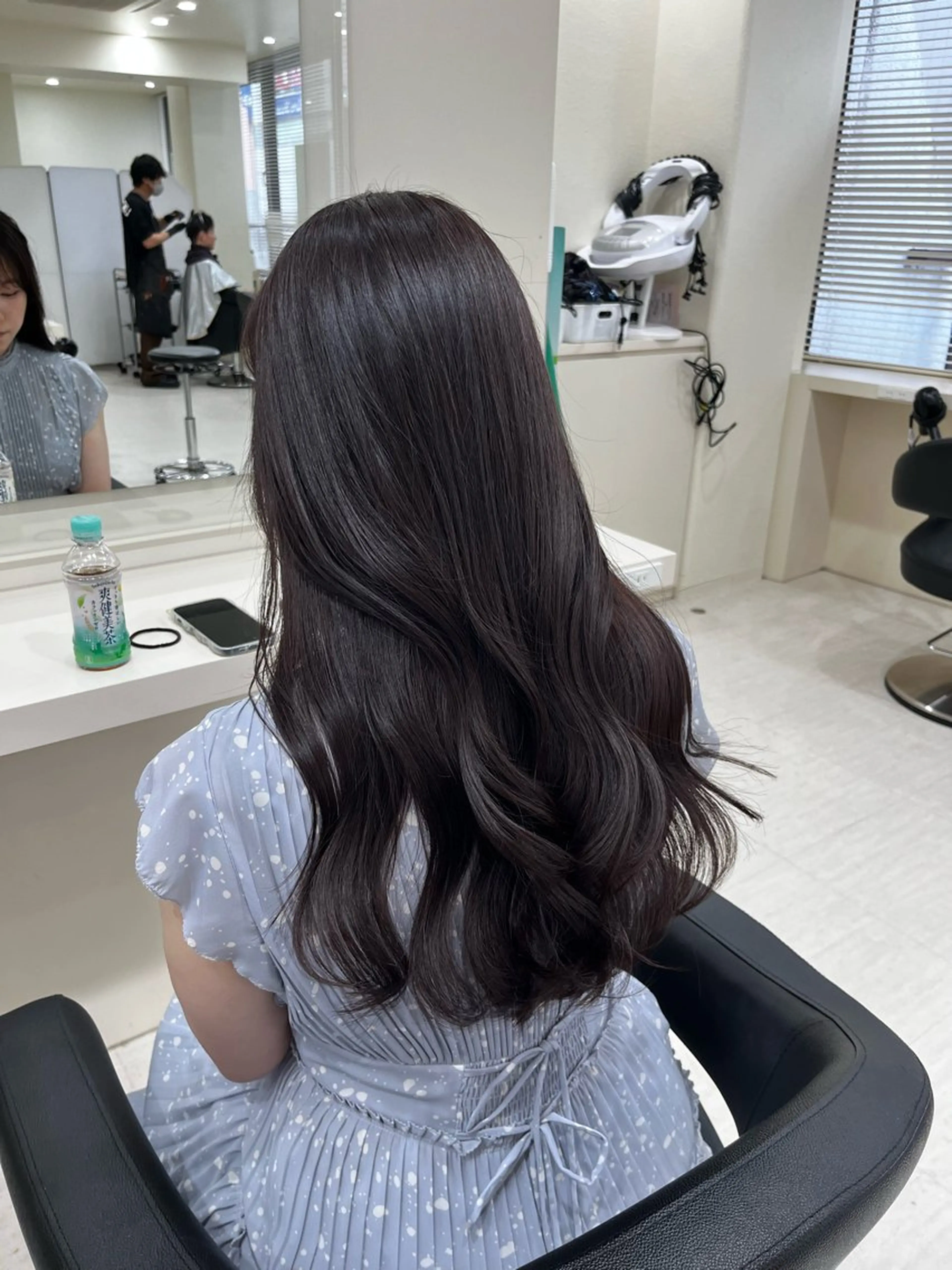 ロング カラー ヘアアレンジ 韓国レイヤー＆ピンク 艶髪🩶maikoのヘアスタイル